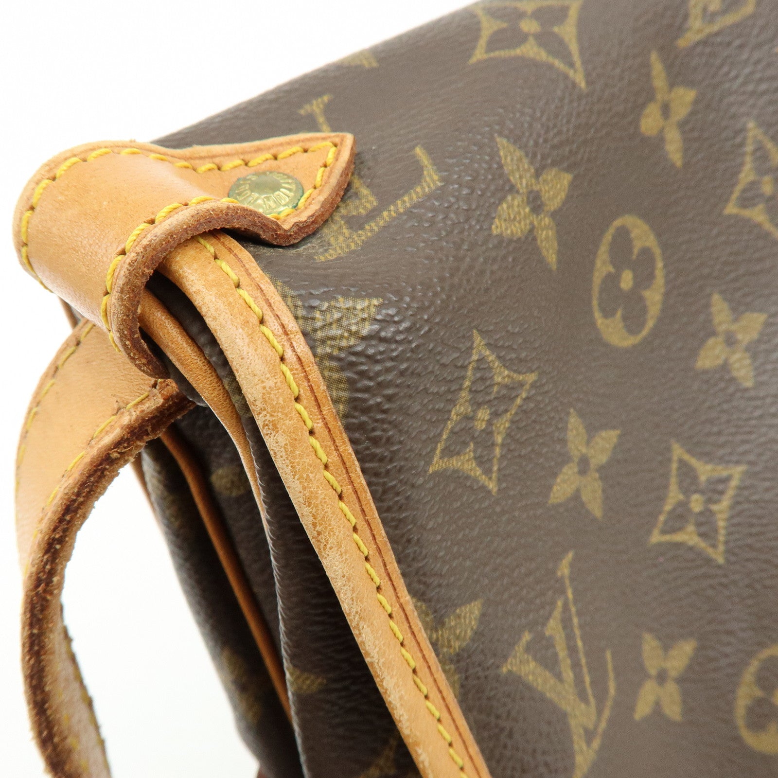 Louis Vuitton Monogram Saumur 30 Canvas Shoulder Bag Brown M42256
