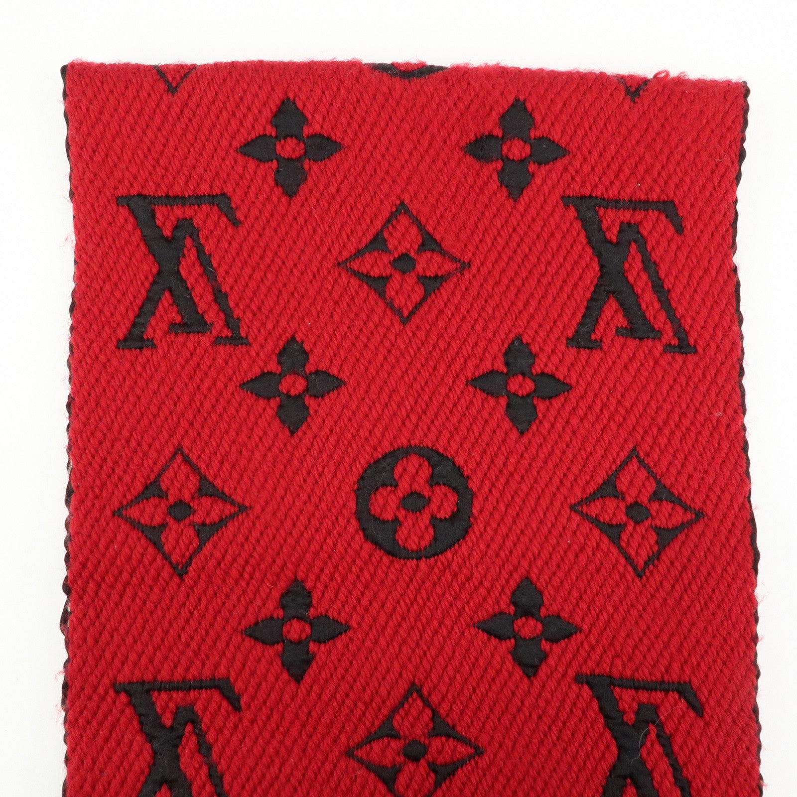 Louis Vuitton Monogram Echarpe Logomania Scarf Beige Red M73886