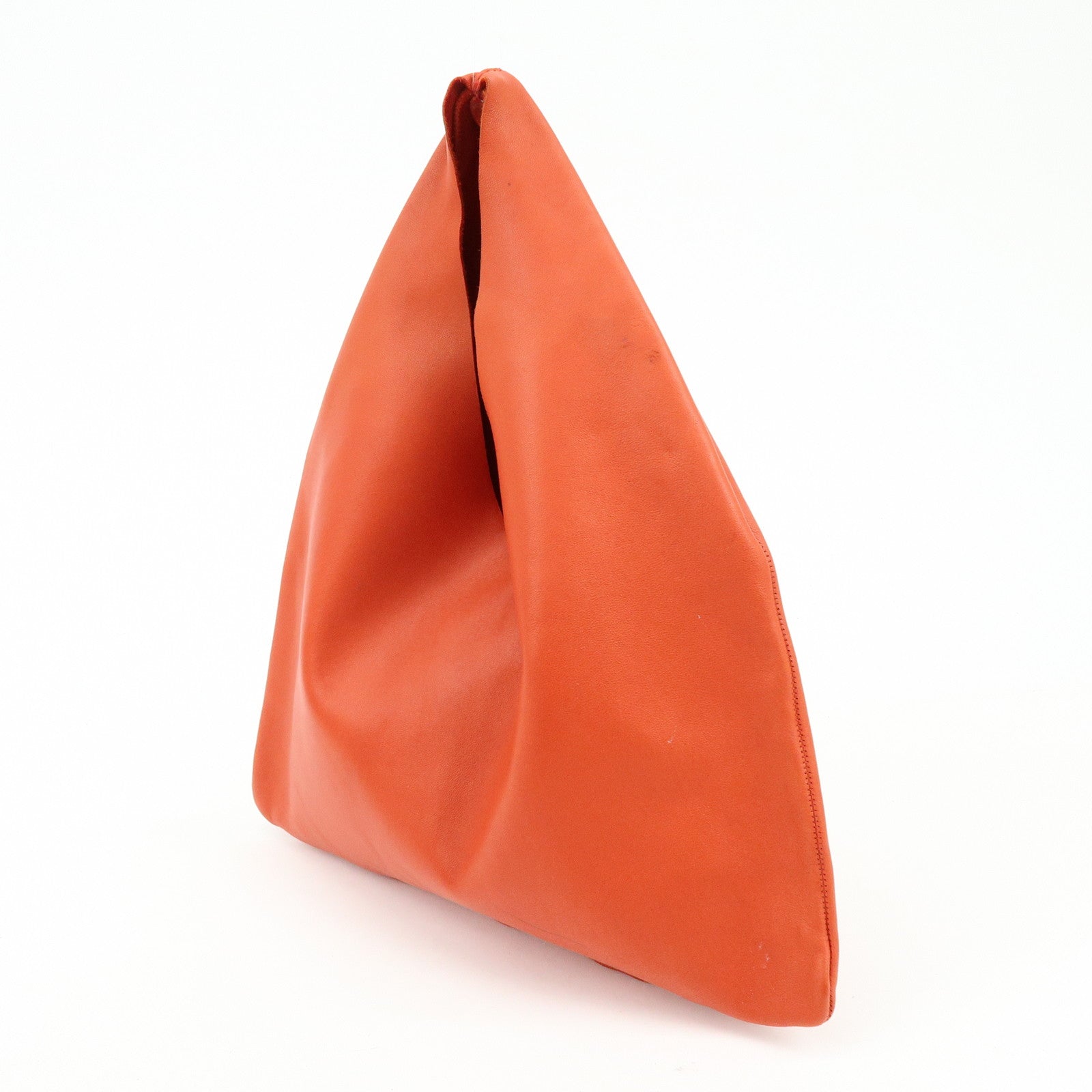 THE ROW Small Bindle Cowhide Leather Hand Bag Orange W1682L628