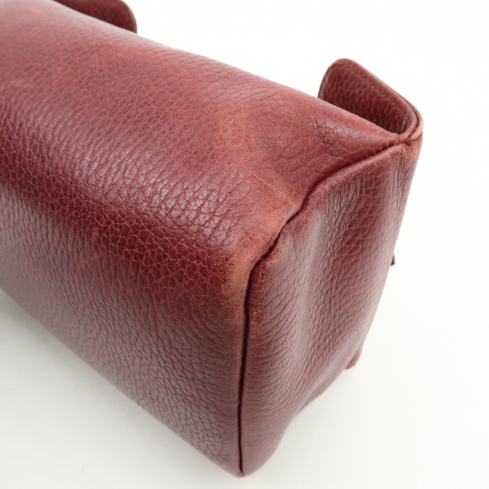 Cartier Must de Cartier Trinity Leather Hand Bag Tote Bag Bordeaux