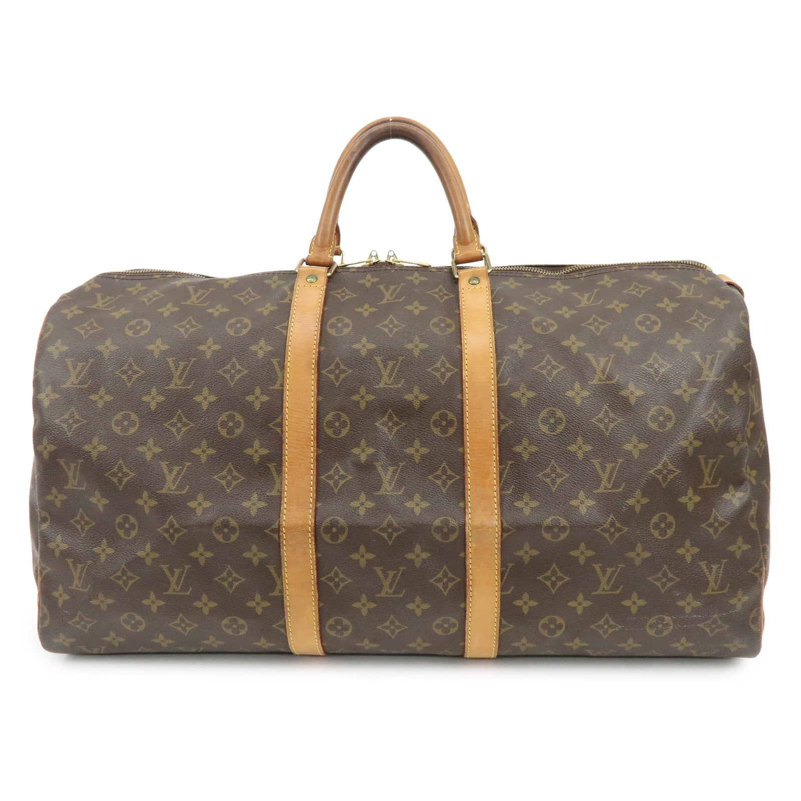 Louis Vuitton Monogram Keep All 55 Boston Bag Brown M41424