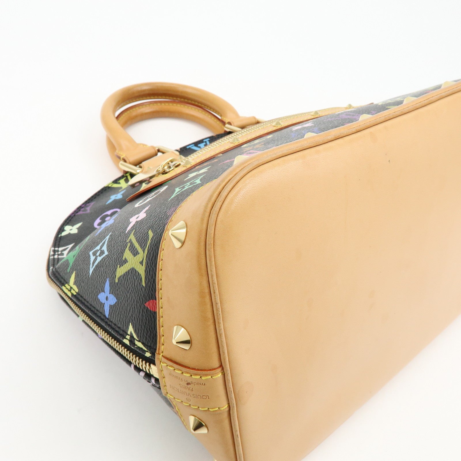 Louis Vuitton Monogram Multicolor Alma PM Hand Bag Noir M40444