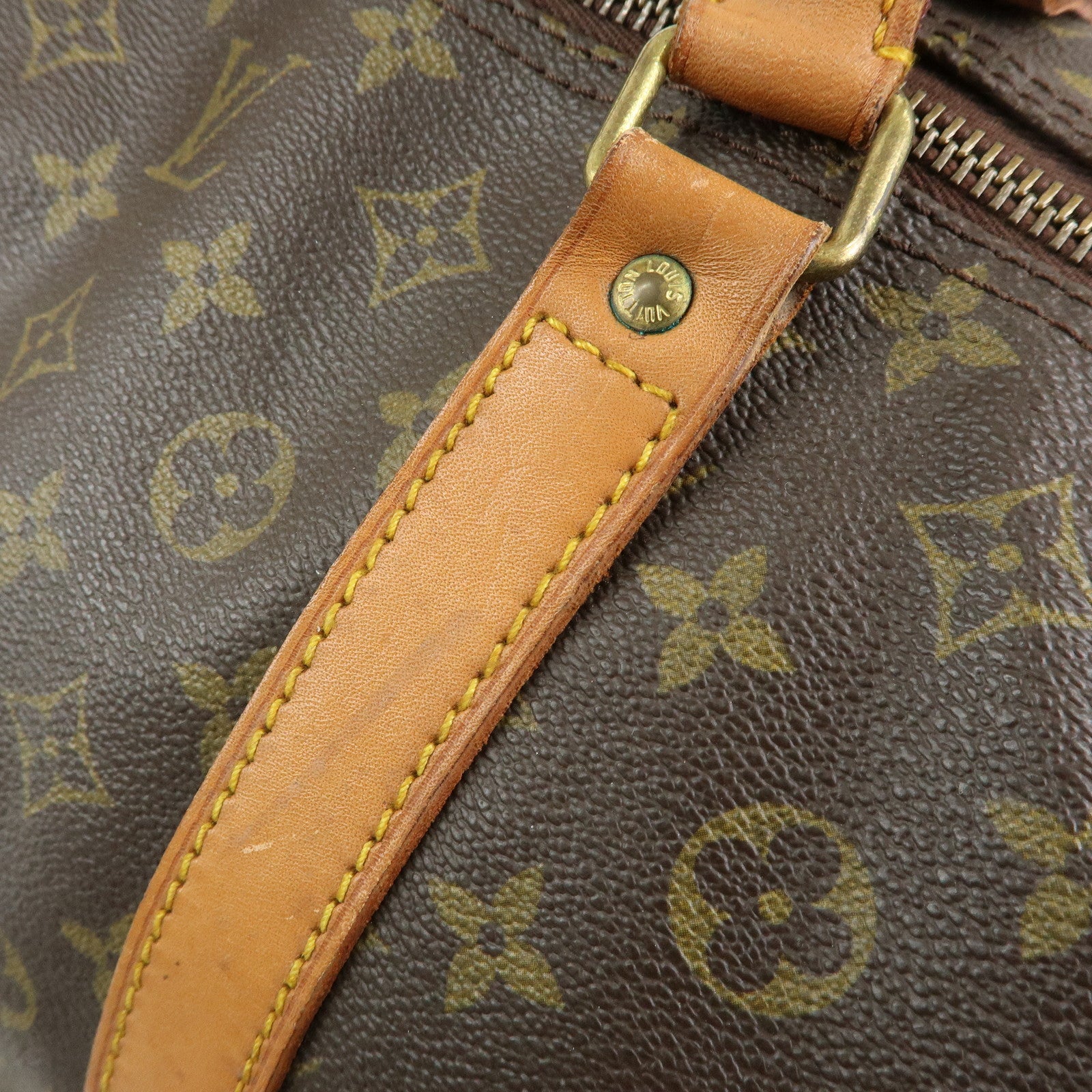 Louis Vuitton Monogram Keep All 60 Boston Bag Brown M41422
