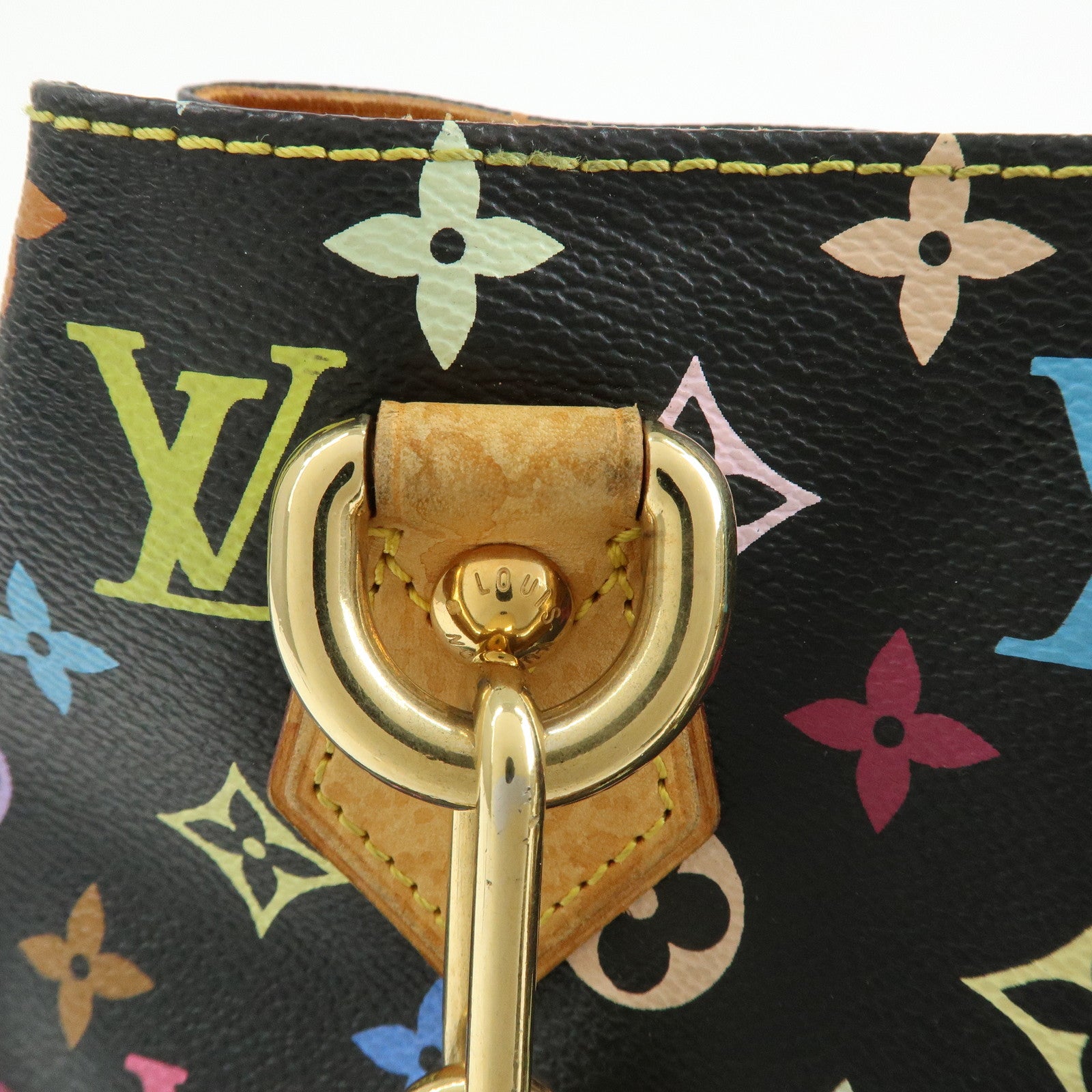 Louis Vuitton Monogram Multicolor Audra Hand Bag Noir Black M40048