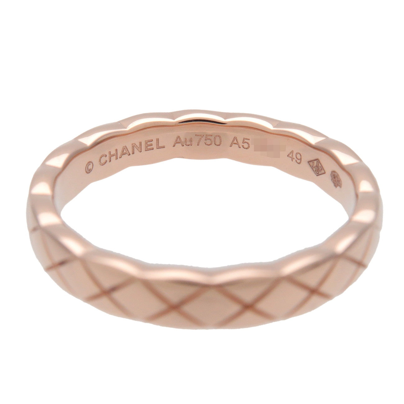 CHANEL Coco Crush Mini Ring K18 750PG Rose Gold #49 US4.5-5 J11785