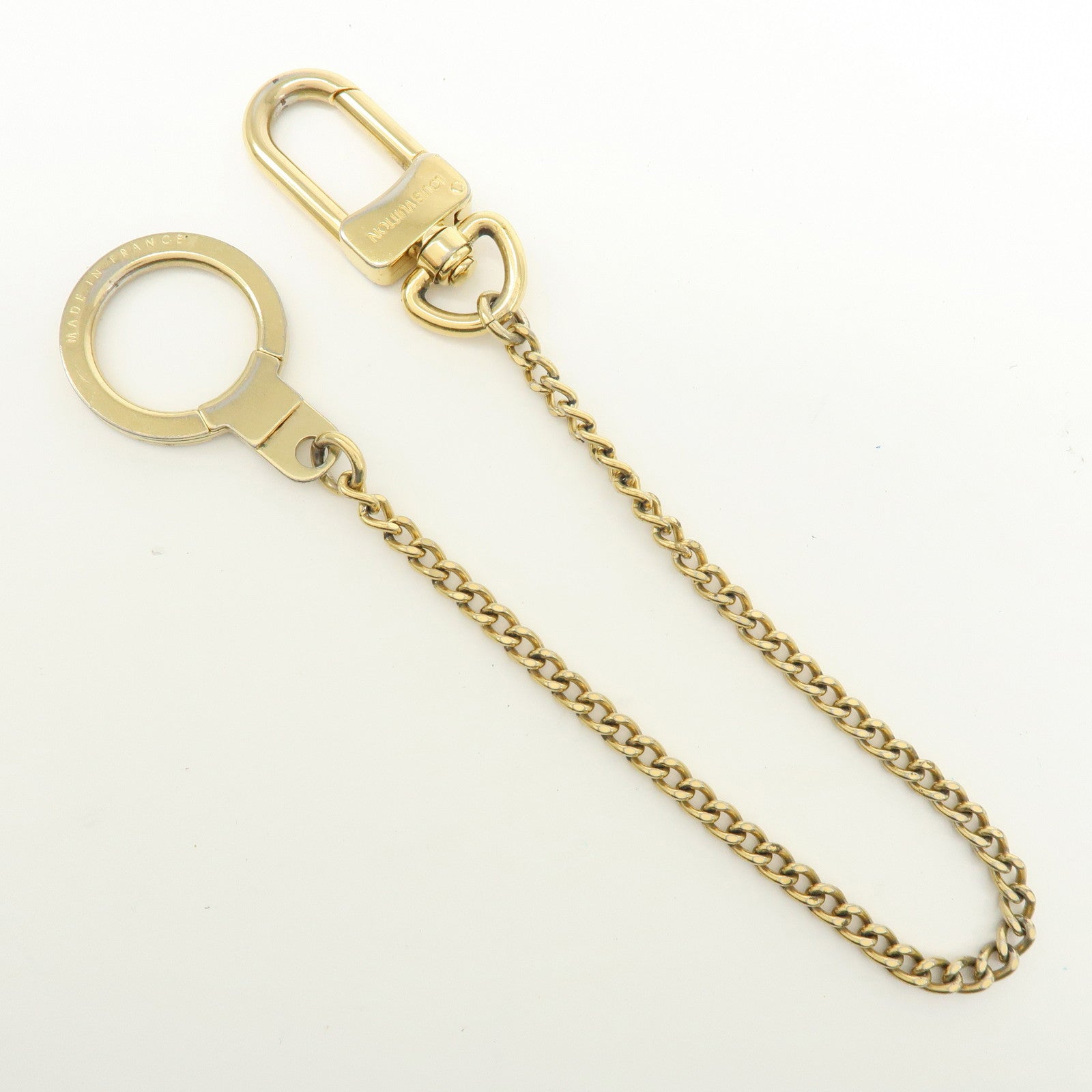 Louis Vuitton Chenne Ano Cles Key Chain Key Charm Gold M58021