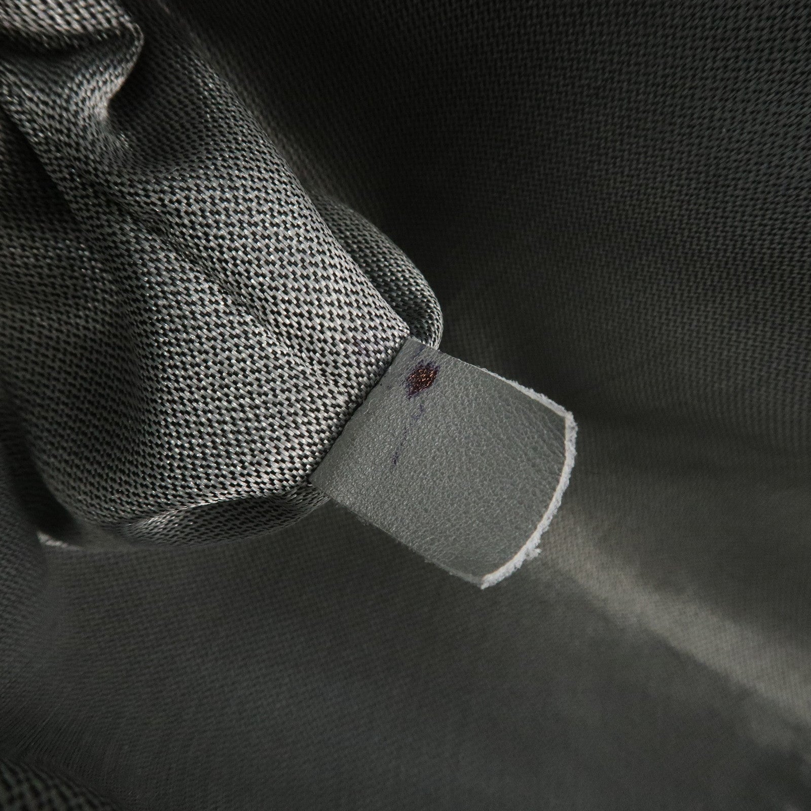 CHANEL Mademoiselle Line Lamb Skin Clutch Bag Hand Bag Black