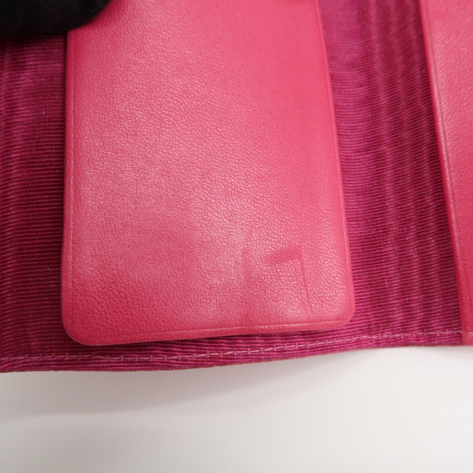 CHANEL COCO Mark Caviarskin 6 Rings Key Case Key Holder Pink A01439