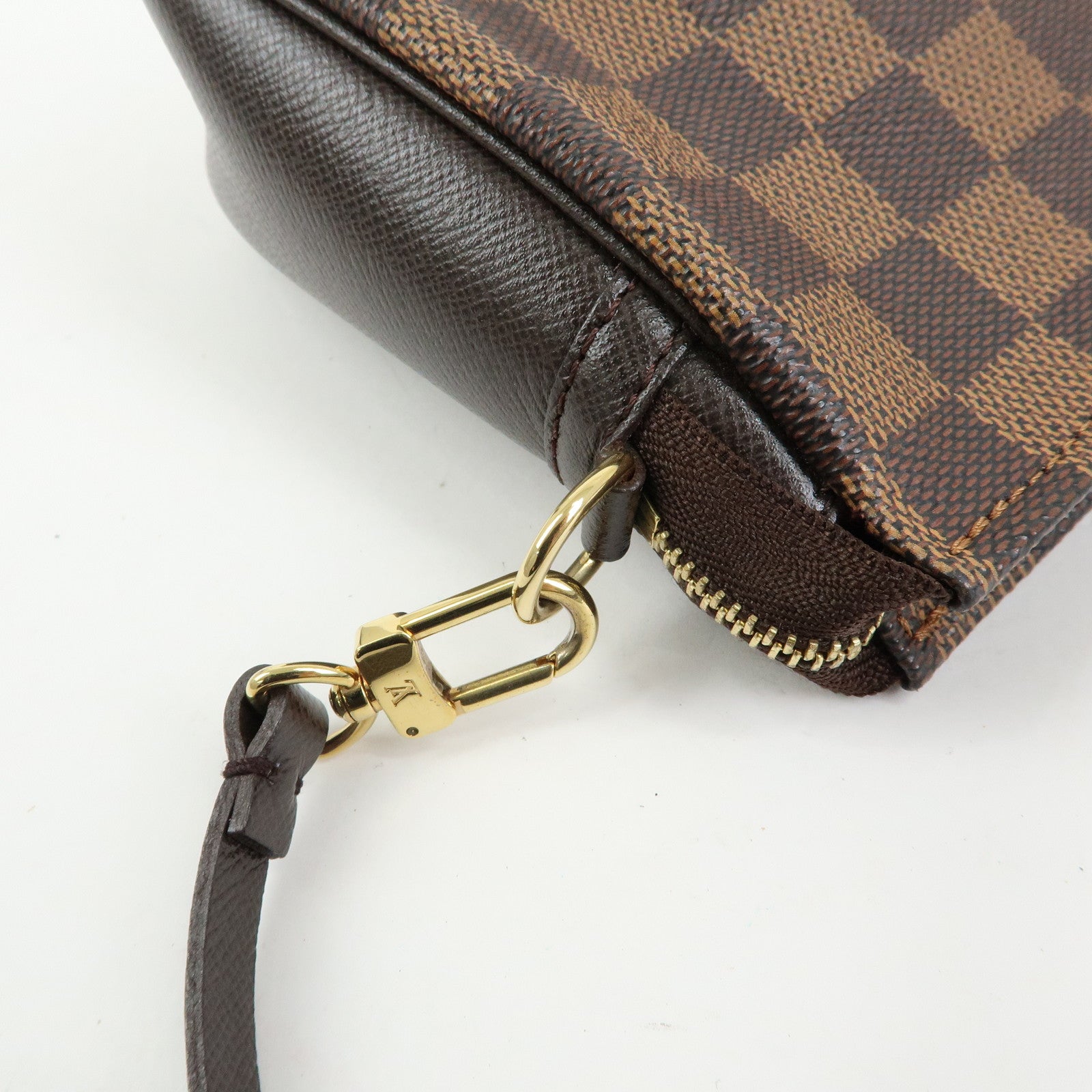 Louis Vuitton Damier Trousse Makeup Accessory Pouch Brown N51982