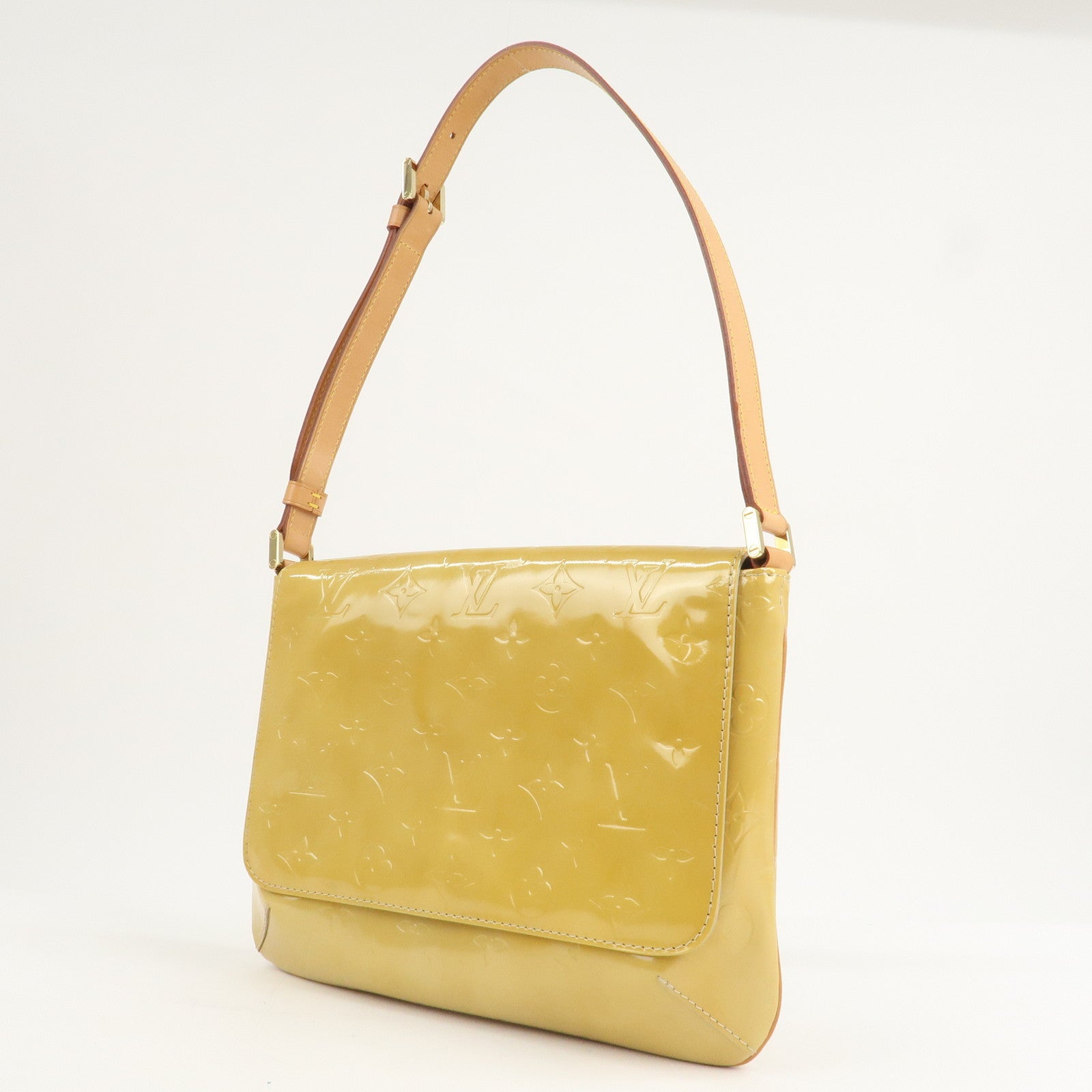 Louis Vuitton Vernis Thompson Street Shoulder Bag Beige M91008