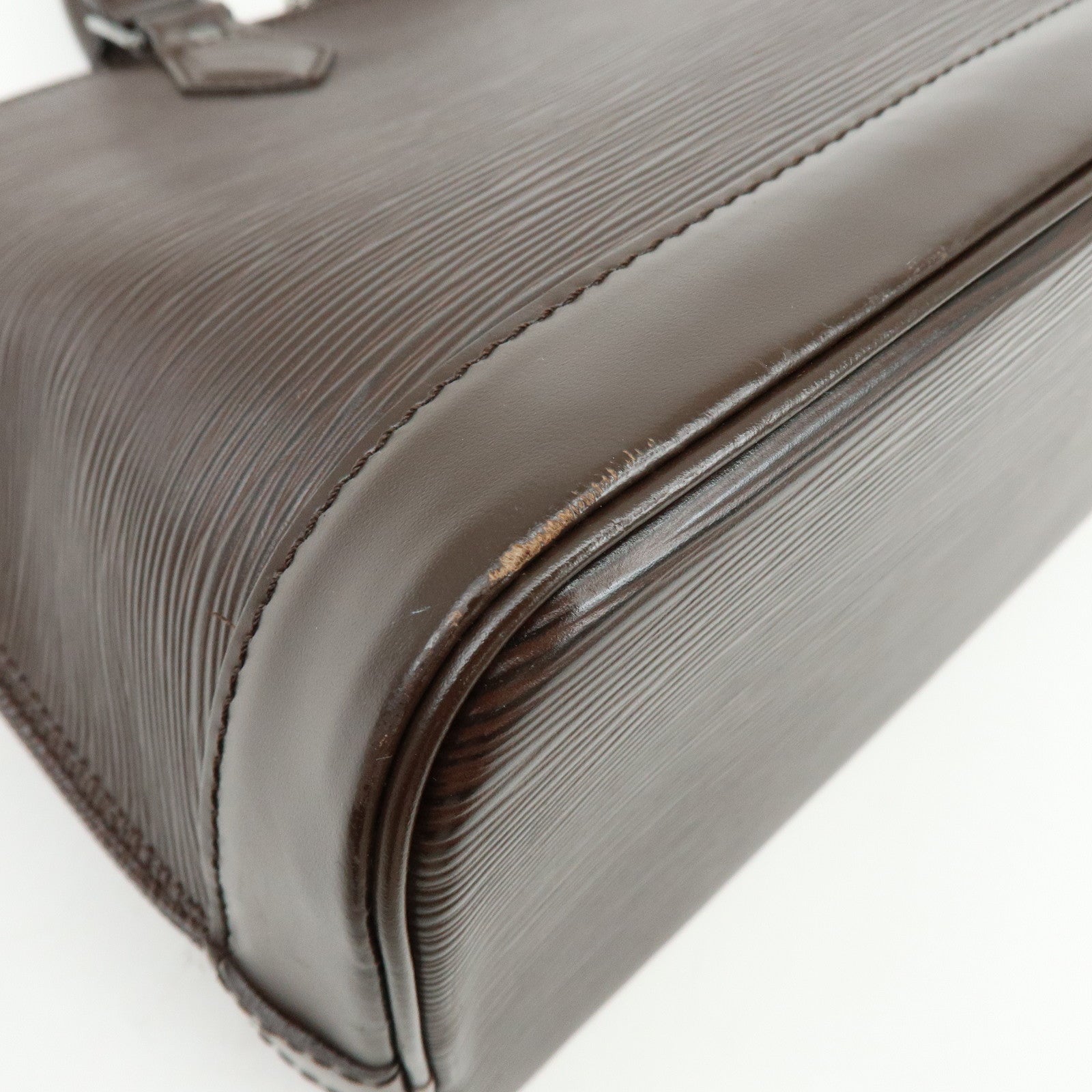 Louis Vuitton Epi Leather Alma Hand Bag Mocha Brown M5214D