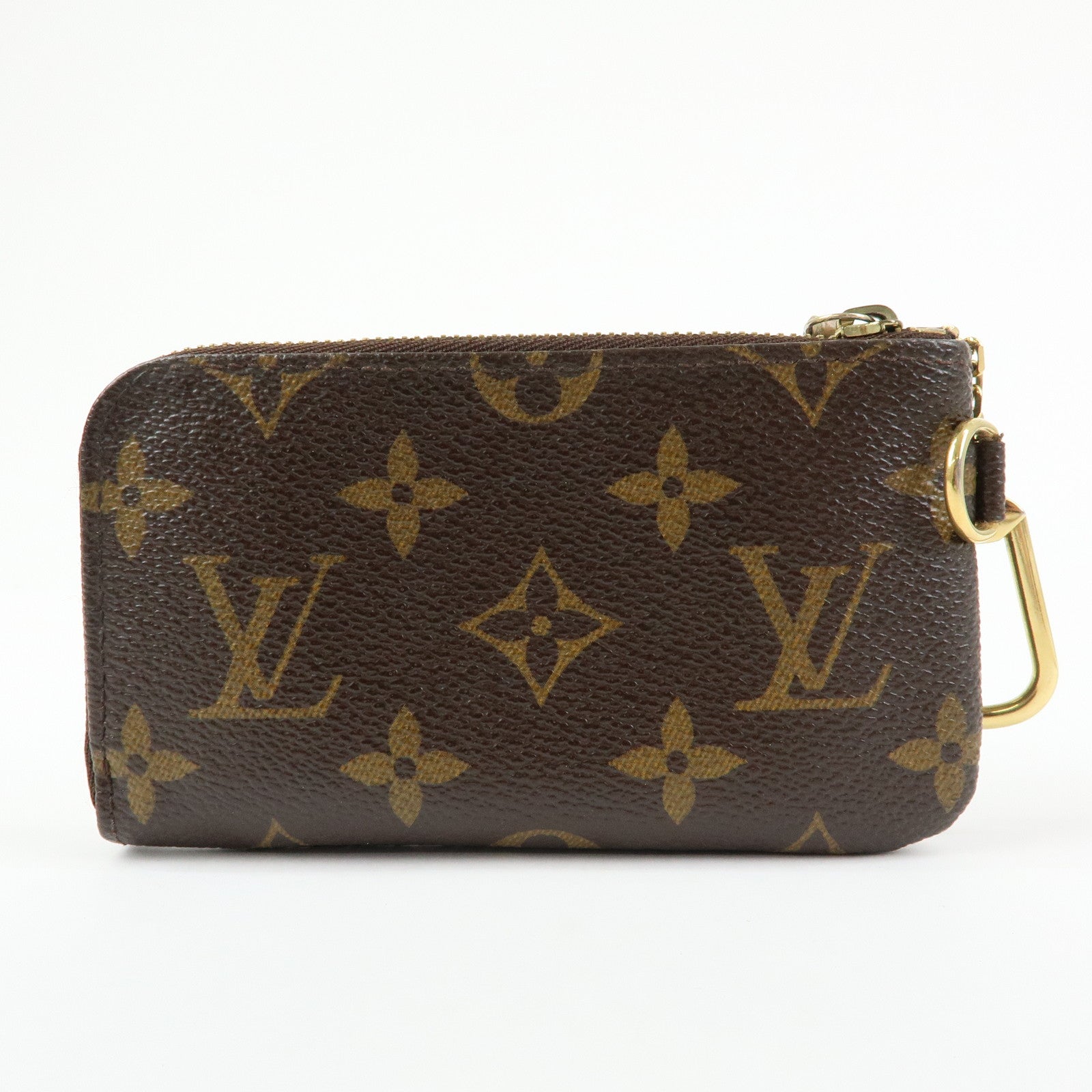 Louis Vuitton Monogram Pochette Cles Complis T&B Coin Case M58025