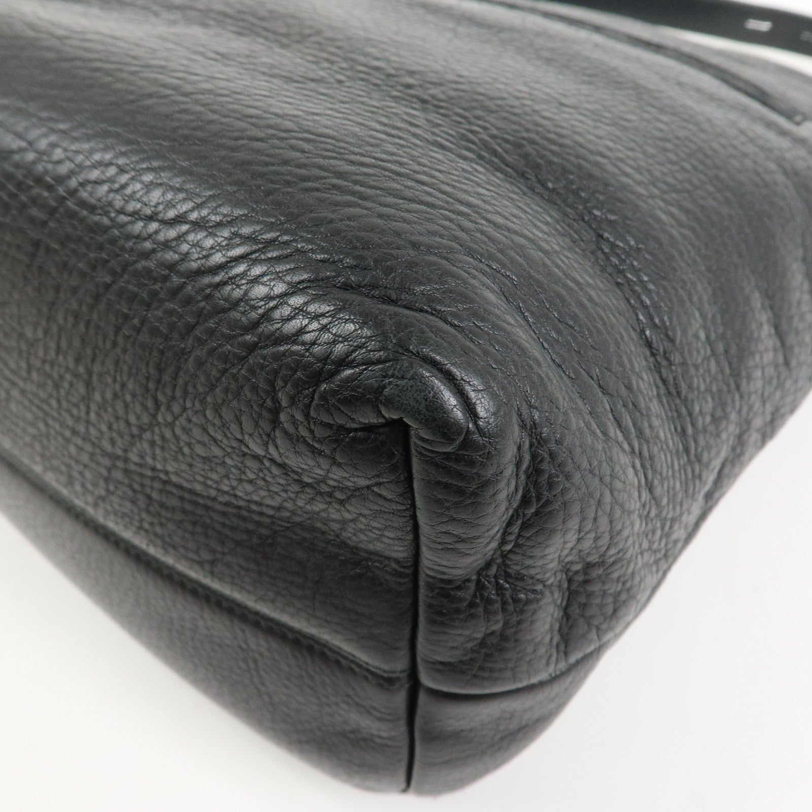 LOEWE Heritage Calf Leather Shoulder Bag Crossbody Bag Black