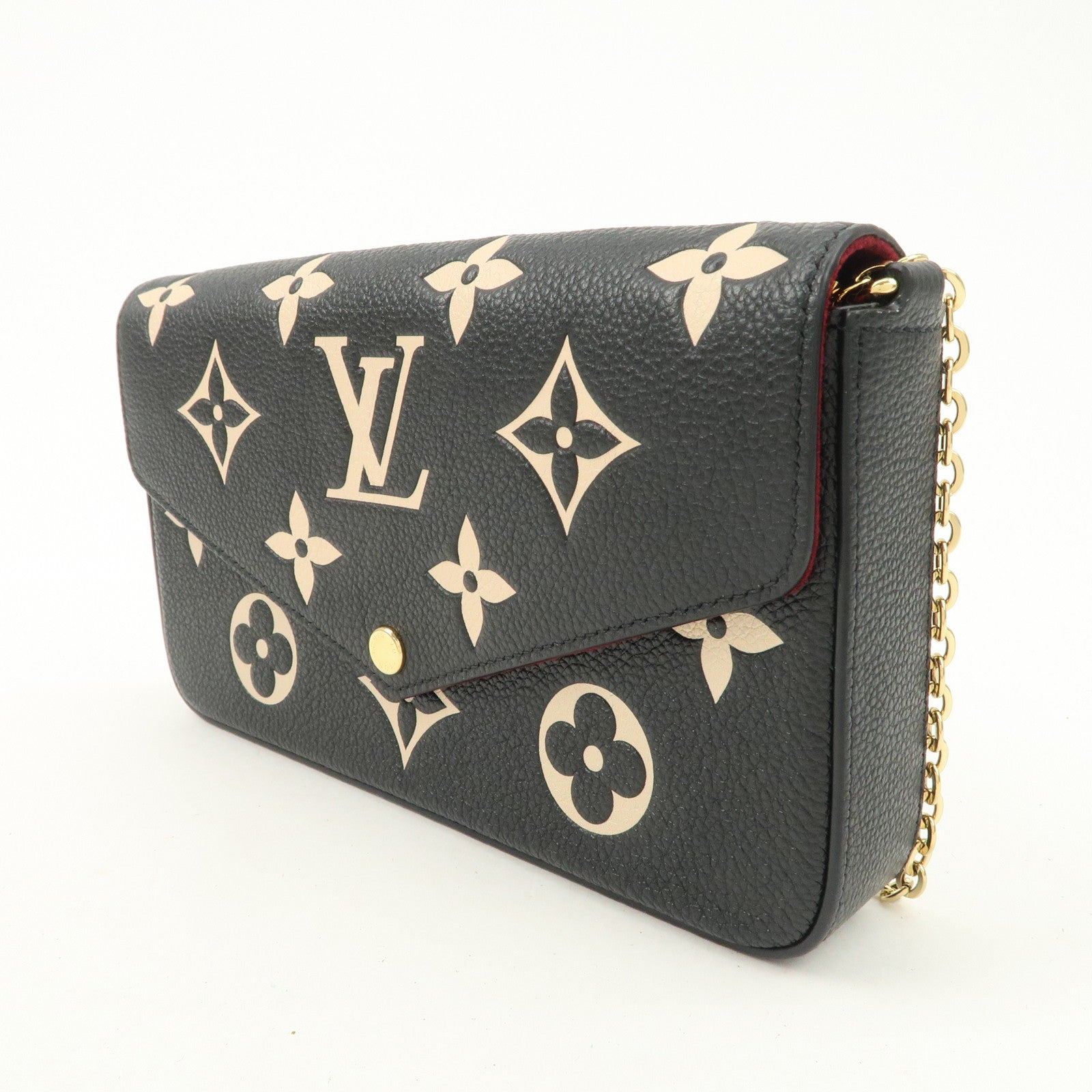 Louis Vuitton Monogram Empreinte Pochette Félicie Black M82479 Used