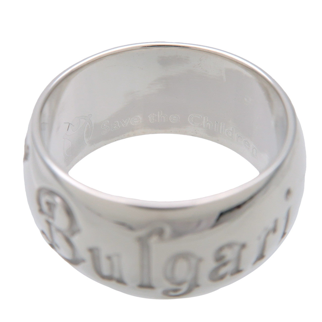 BVLGARI B-Zero1 Save the Children Ring SV925 Silver #54 US7 HK16