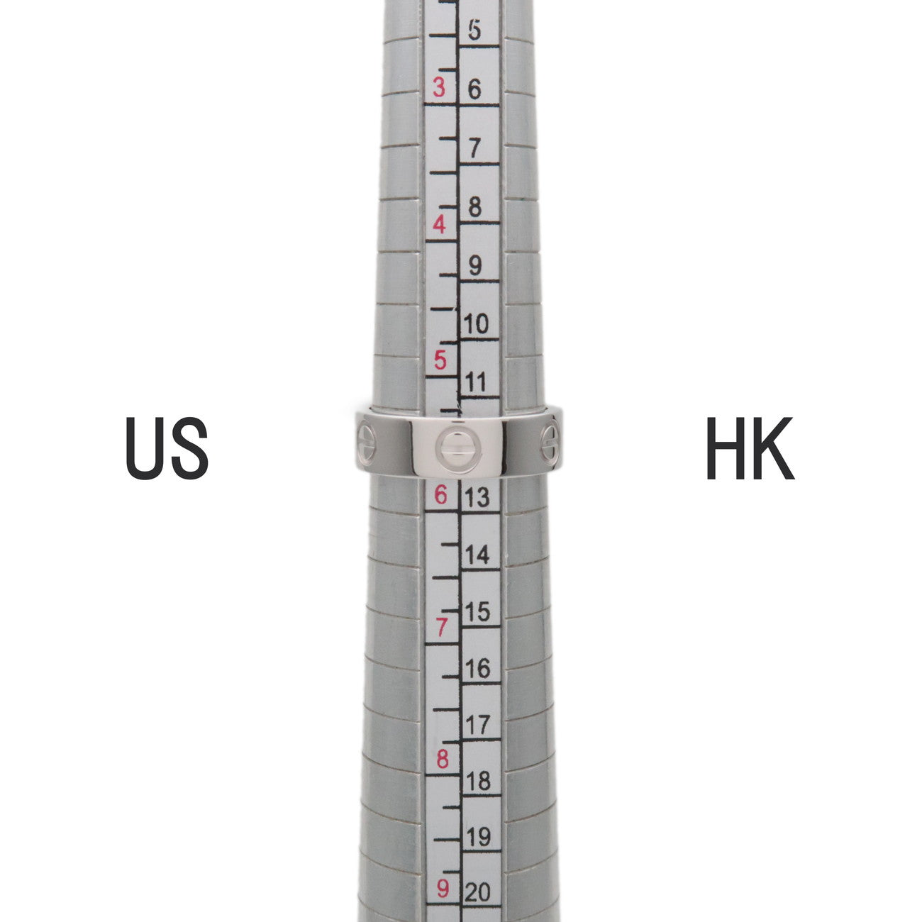 Cartier Love Ring K18 750WG White Gold #51 US5.5 EU51 HK12