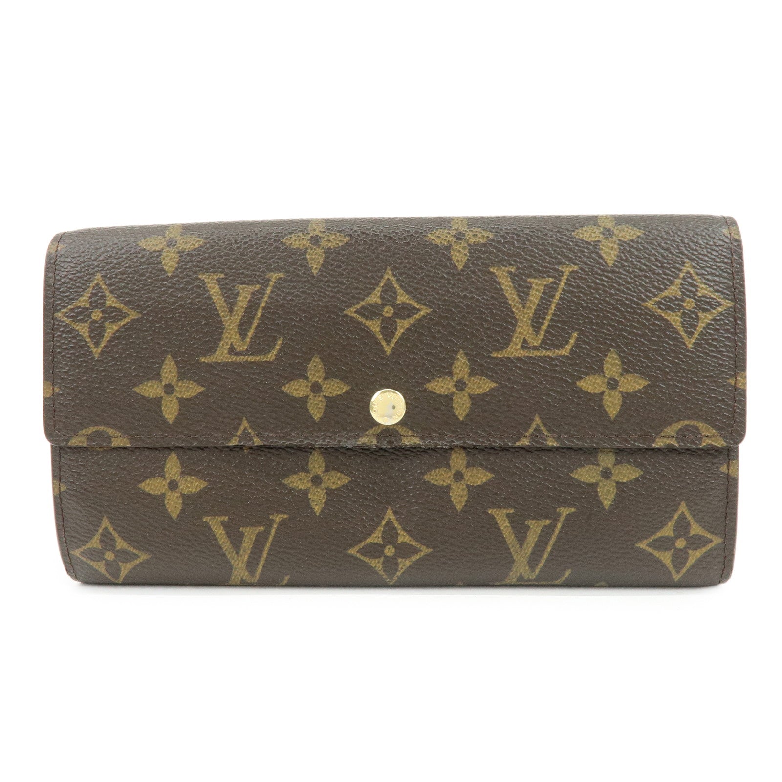 Louis Vuitton Monogram Portefeuille Sarah Long Wallet Brown M61734