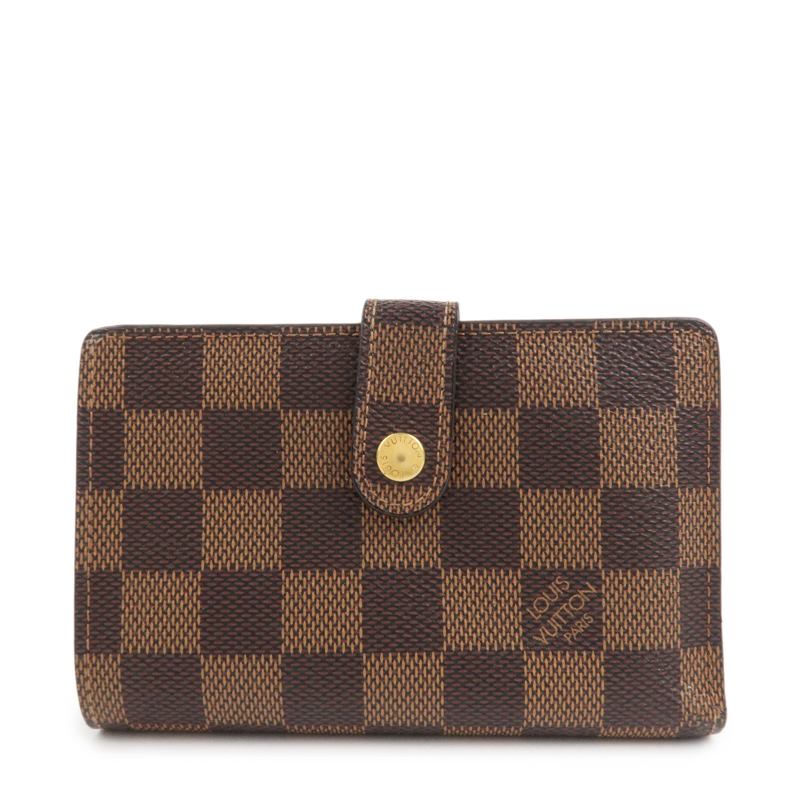 Louis Vuitton Damier Portefeuille Viennois Canvas Bi-fold Wallet Brown N61674