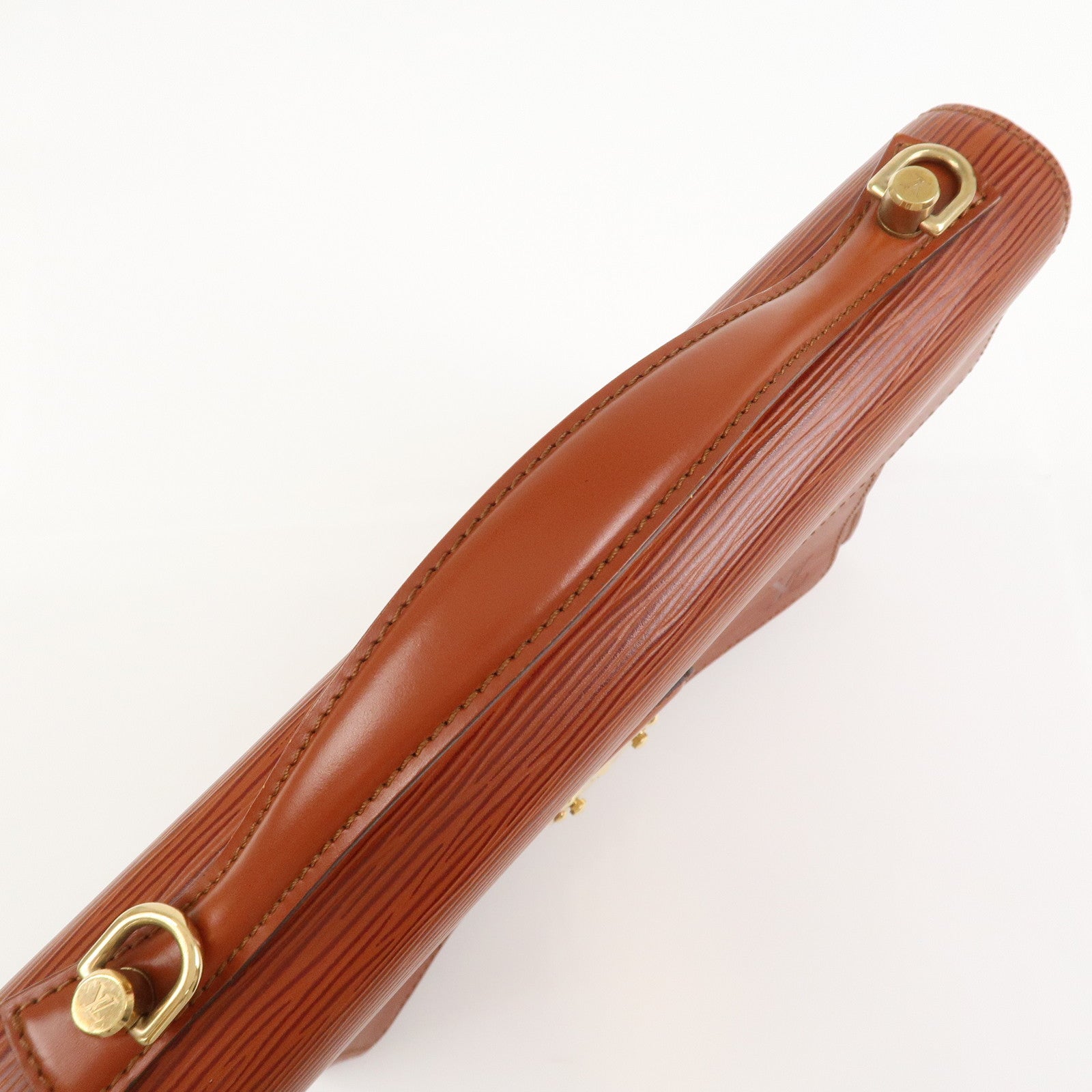 Louis Vuitton Epi Monceau 2way Bag Hand Bag Kenya Brown M52123