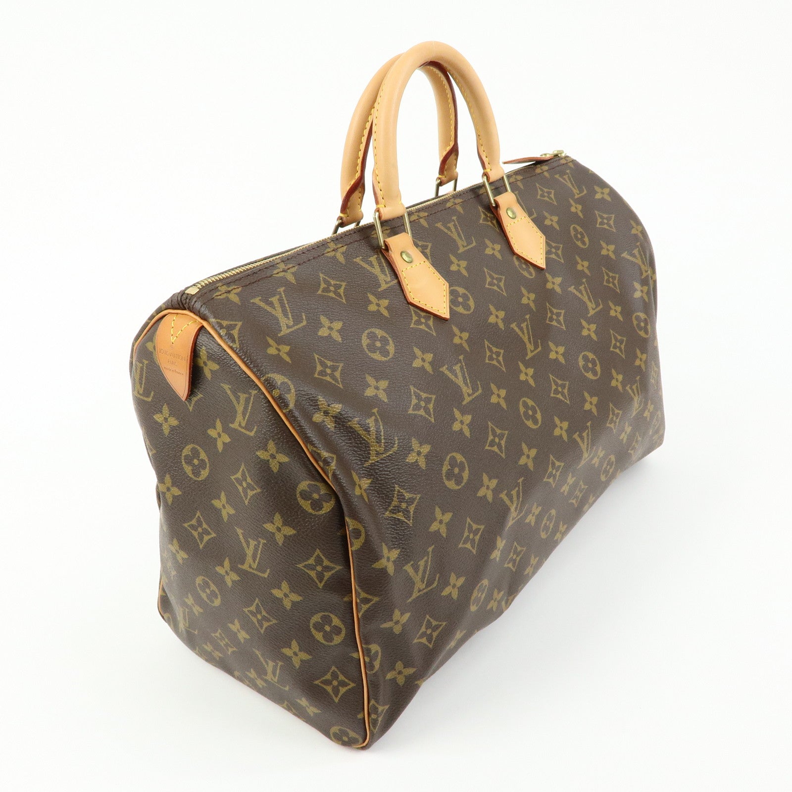 Louis Vuitton Monogram Speedy 40 Hand Bag Boston Bag Brown M41522