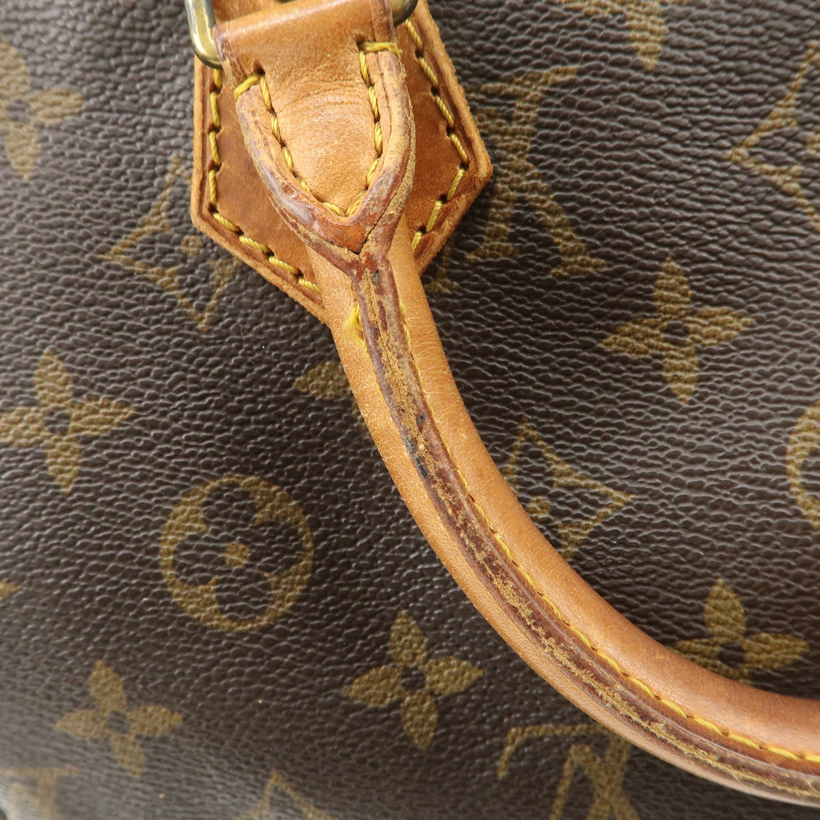 Louis Vuitton Monogram Speedy 30 Hand Bag Boston Bag Brown M41526 Used