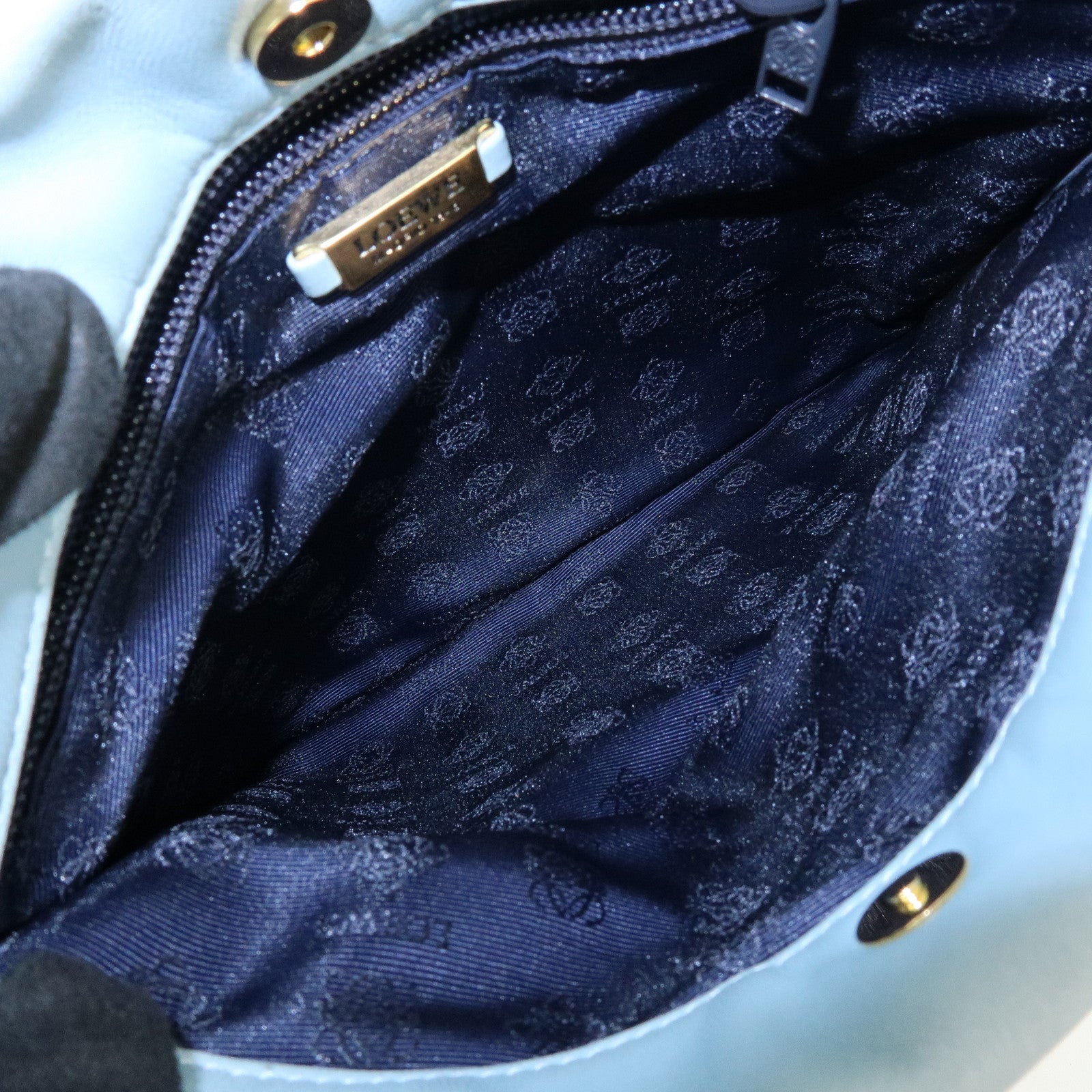 LOEWE Nappa Leather Hand Bag Mini Tote Bag Light Blue