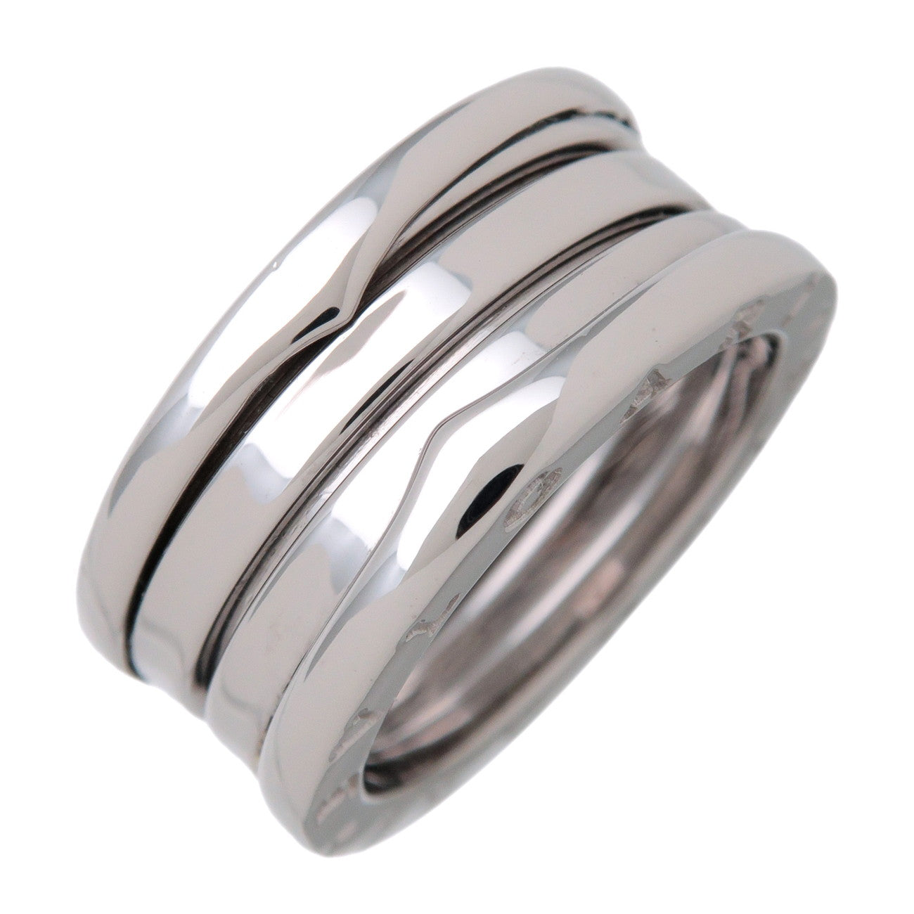 BVLGARI B-Zero1 3Band Ring K18 750WG White Gold #50 US 5 HK 11