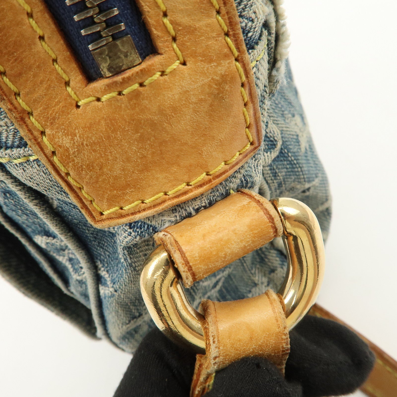 Louis Vuitton Monogram Denim Camera Bag Shoulder Bag Blue M95348