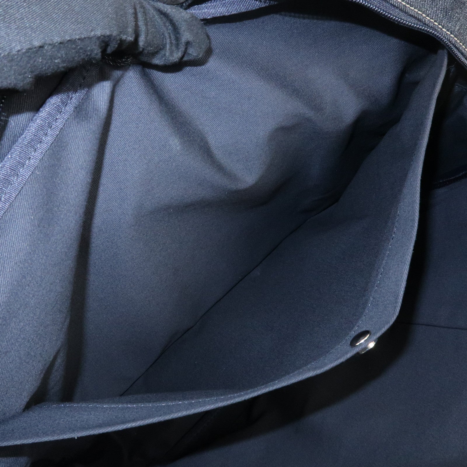 Burberry Nova Plaid Denim Canvas 2Way Shoulder Hand Bag Indigo Blue