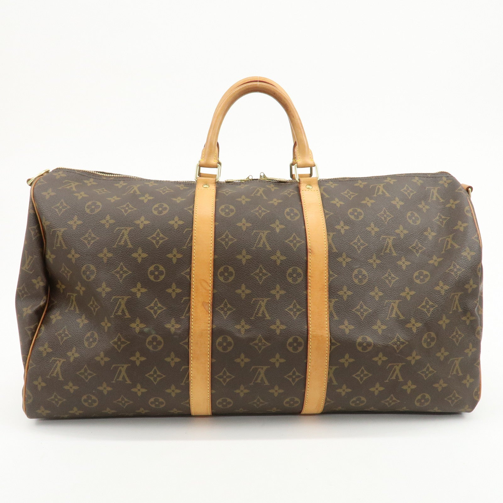 Louis Vuitton Monogram Keep All Bandouliere 55 Boston Bag M41414