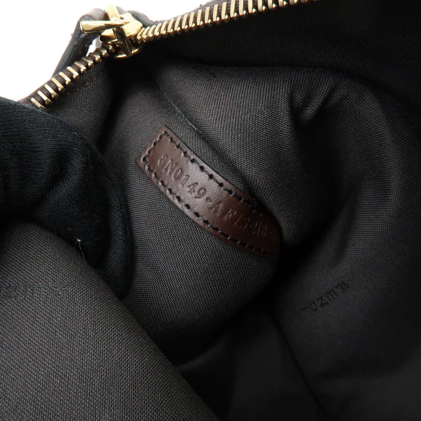 FENDI Zucchino Suede Leather Clutch Bag Flat Pouch Brown 8N0149