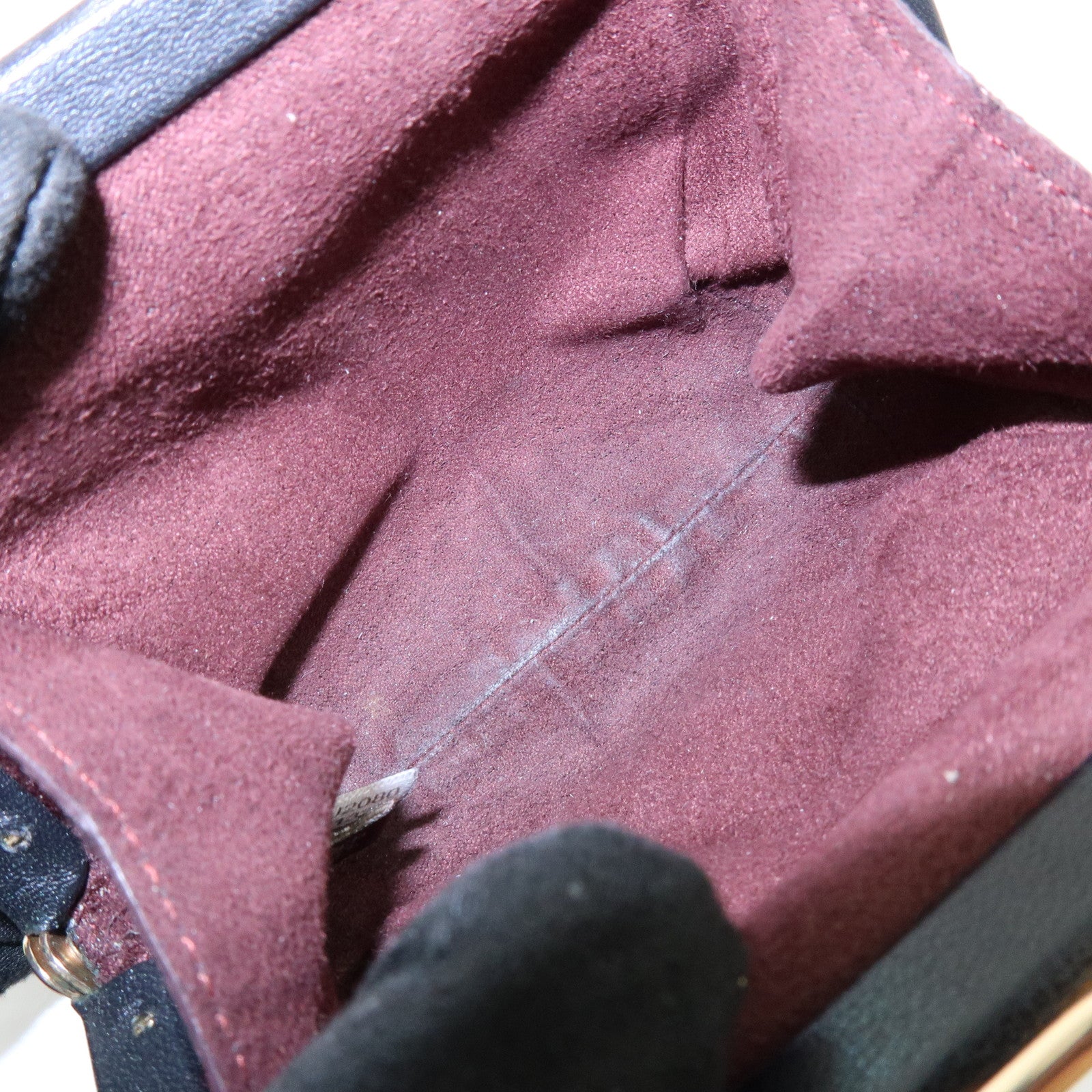 COACH Poppy Set of 2 PVC Leather Coin Purse Pouch Beige Gold Black