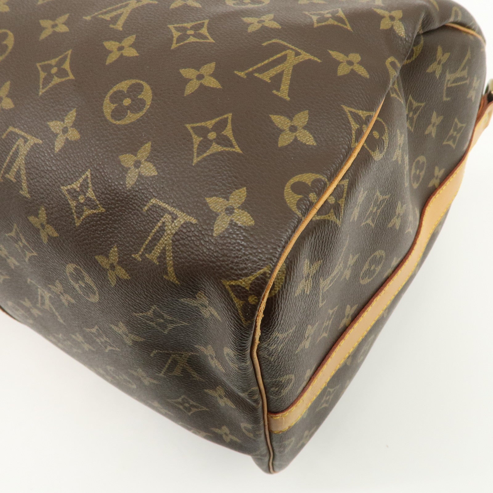 Louis Vuitton Keep All Bandouliere 55 Boston Bag Brown M56714