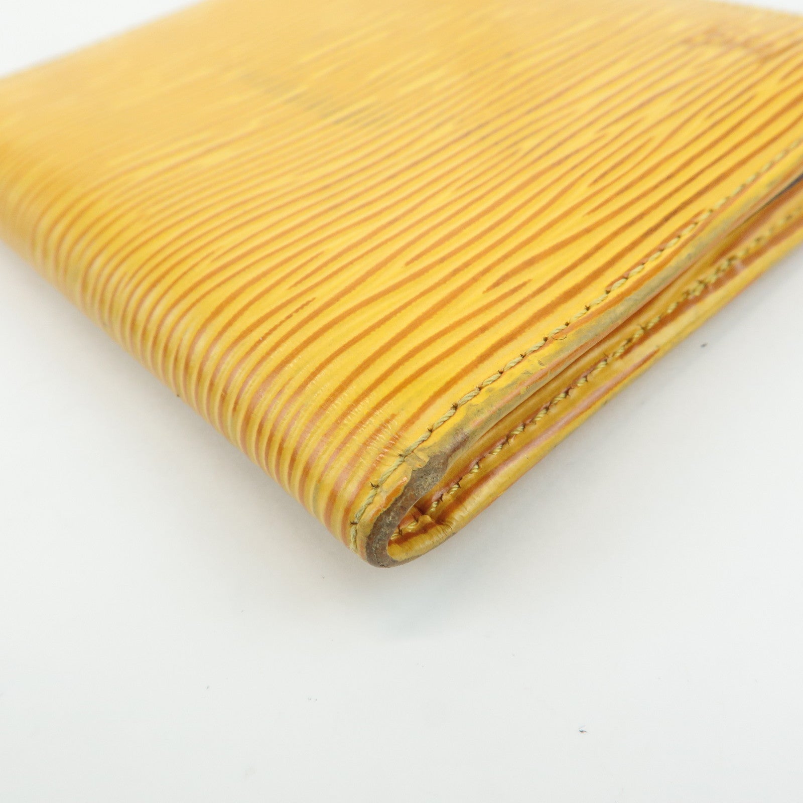 Louis Vuitton Set of 3 Epi Leather Wallet Blue Yellow M63319/M63315 Used