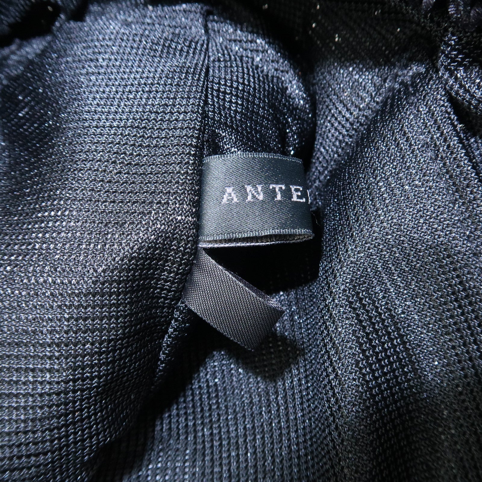 ANTEPRIMA Wire Bag PVC Satin Ribbon Shoulder Bag Hand Bag Black