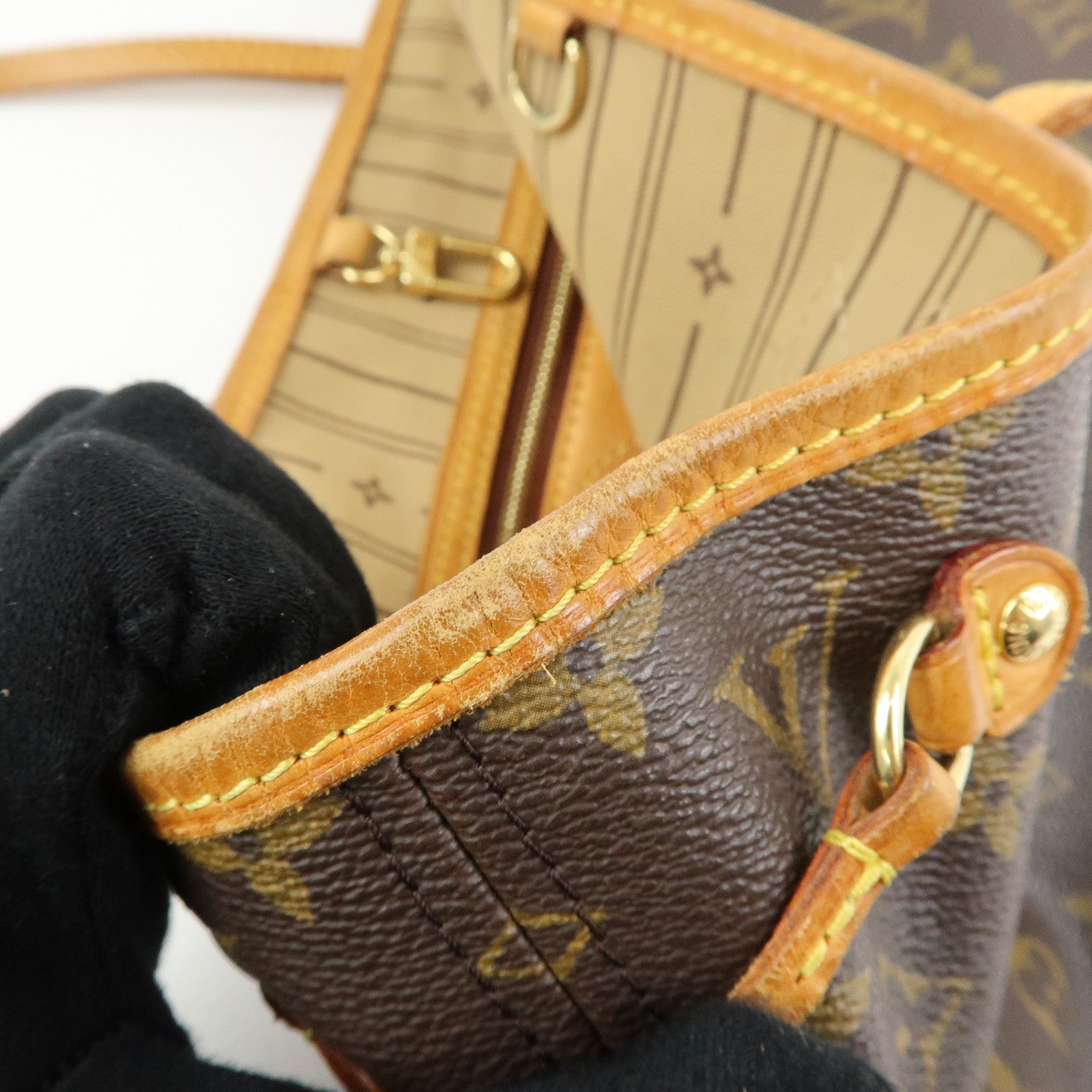 Louis Vuitton Monogram Neverfull PM Tote Bag Hand Bag M40155