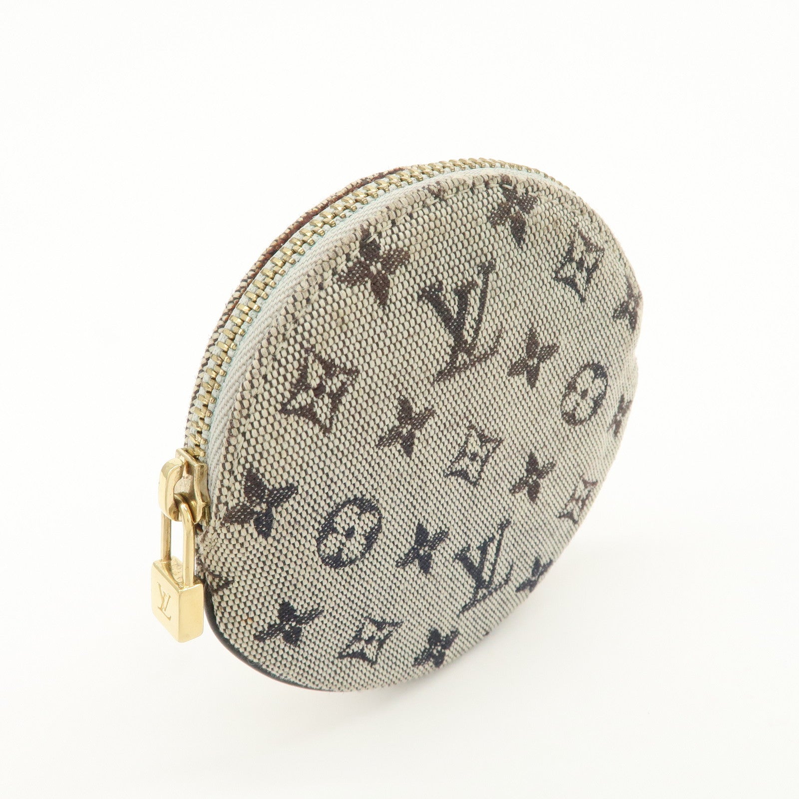 Louis Vuitton Monogram Mini Porte Monnaie Coin Case Blue M92640