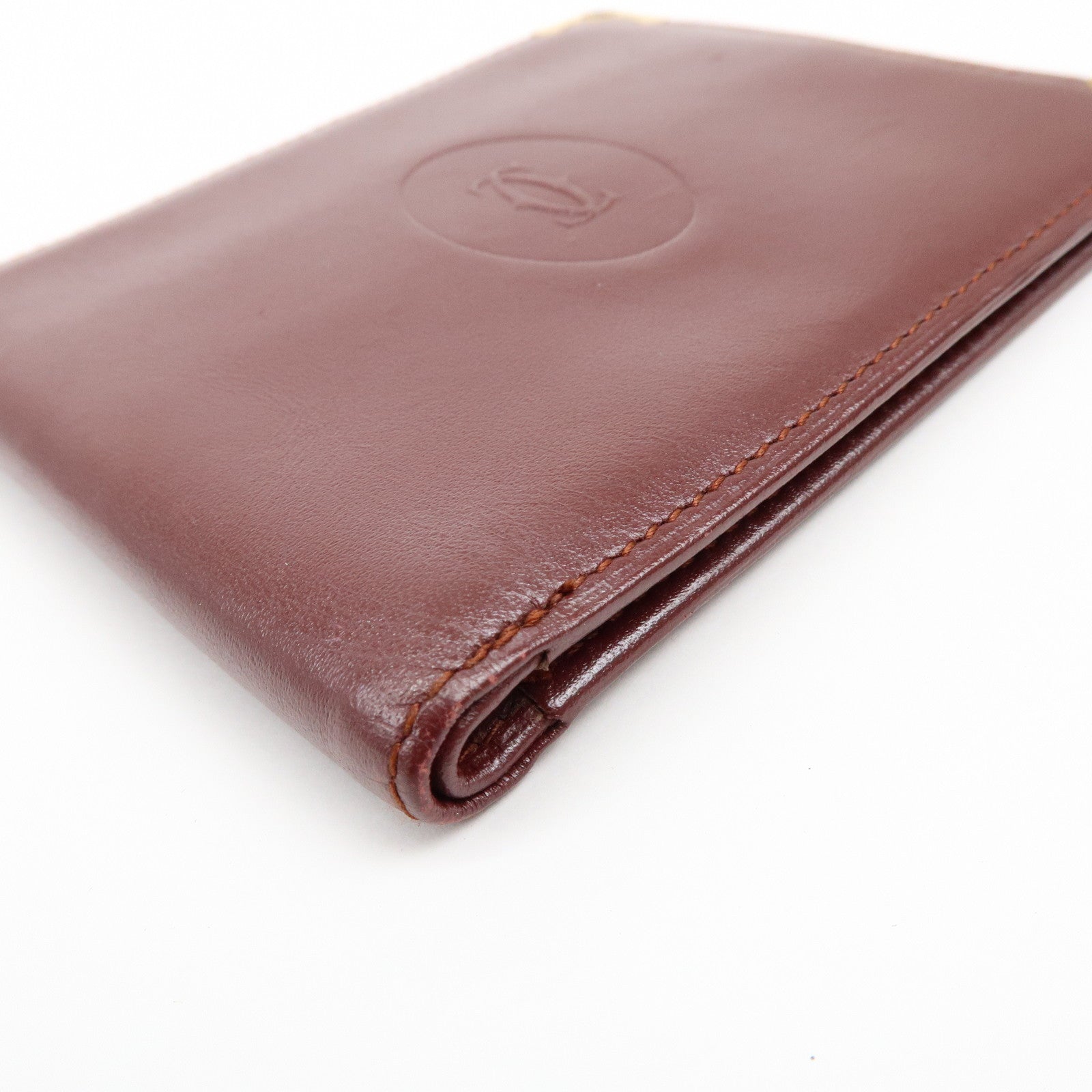 Cartier Must de Cartier Set of 2 Leather Compact Wallet Bordeaux