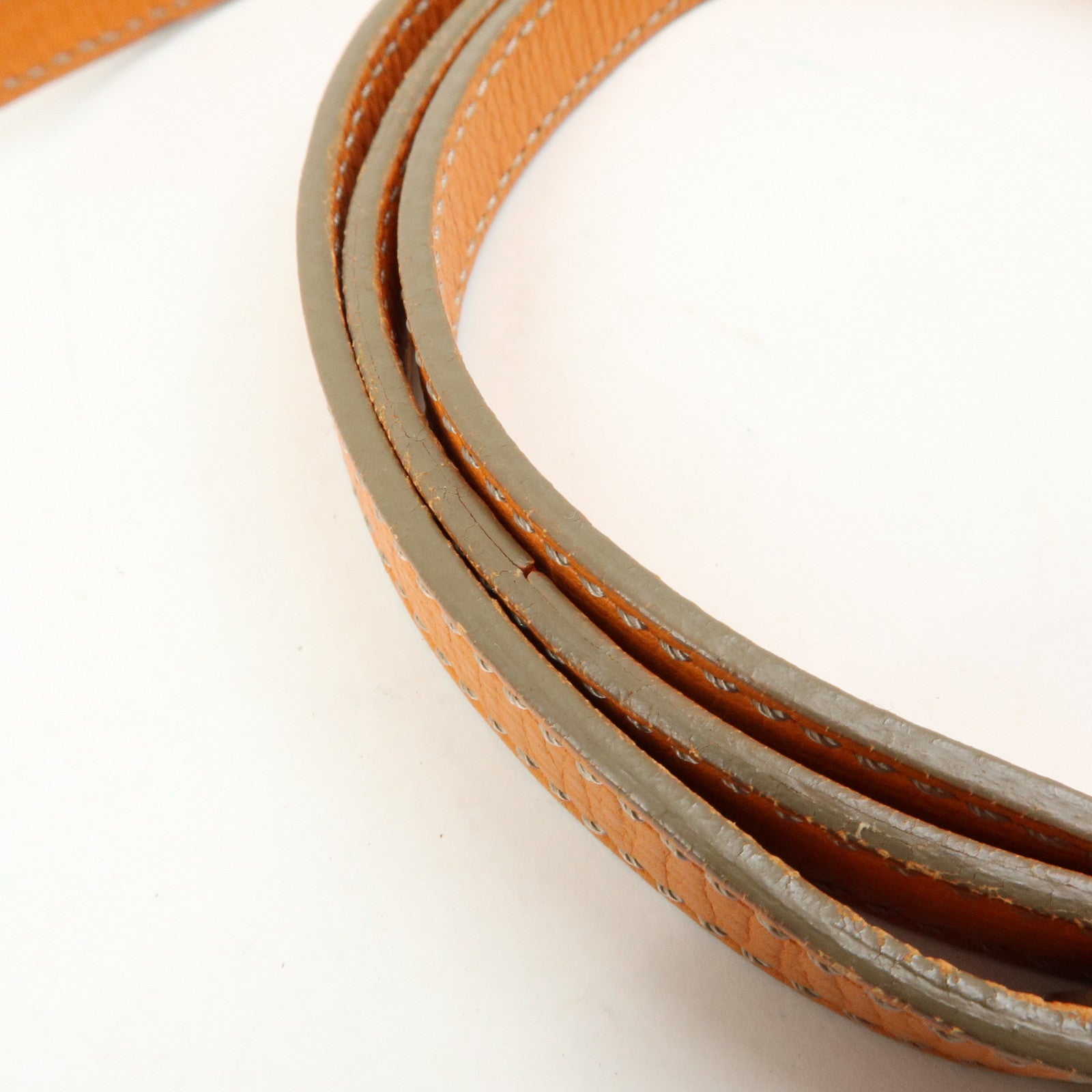 TOD'S D Styling Leather 2Way Bag Hand Bag Shoulder Bag Orange