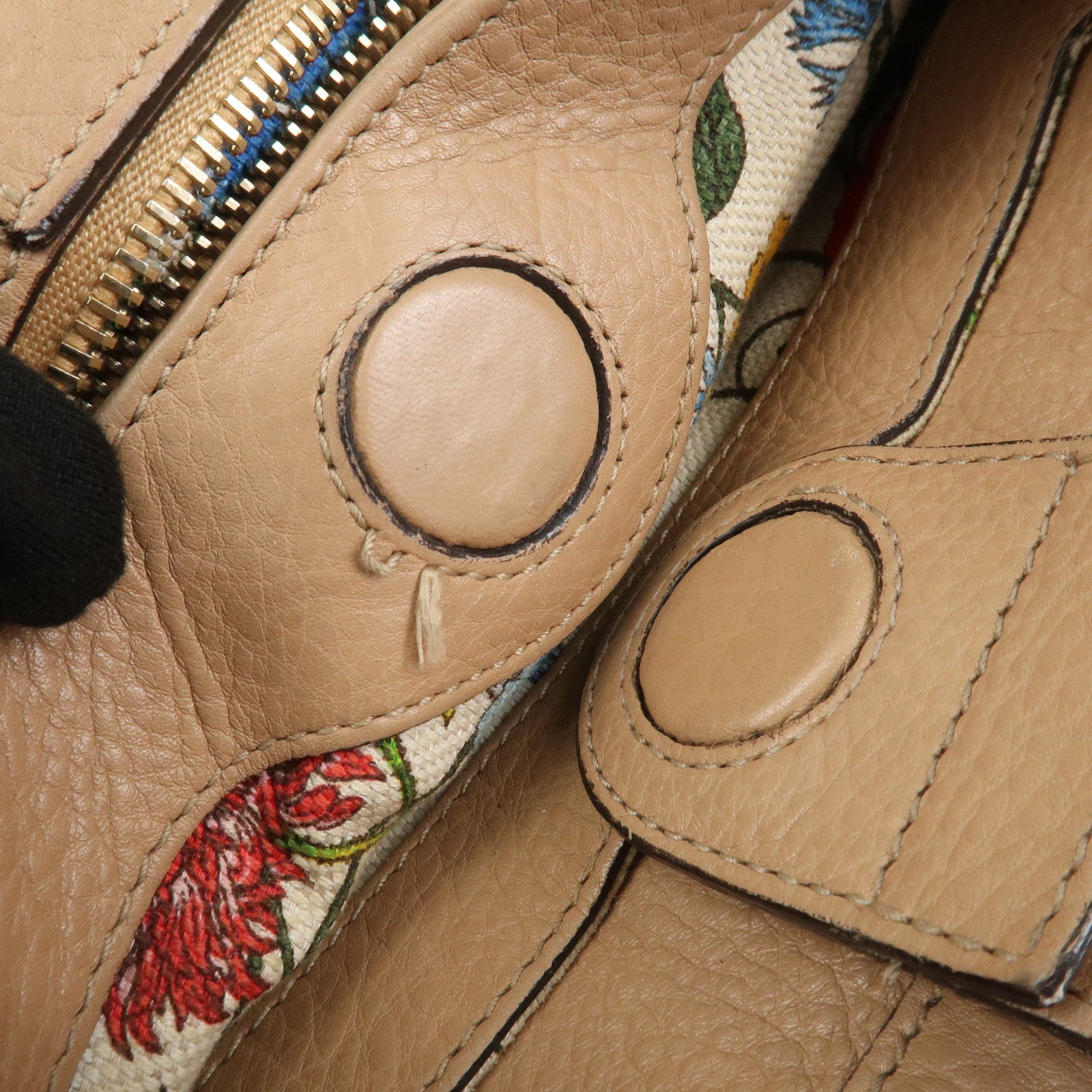 GUCCI Bamboo Leather 2 Way Bag Hand Shoulder Bag Pink Beige 336032