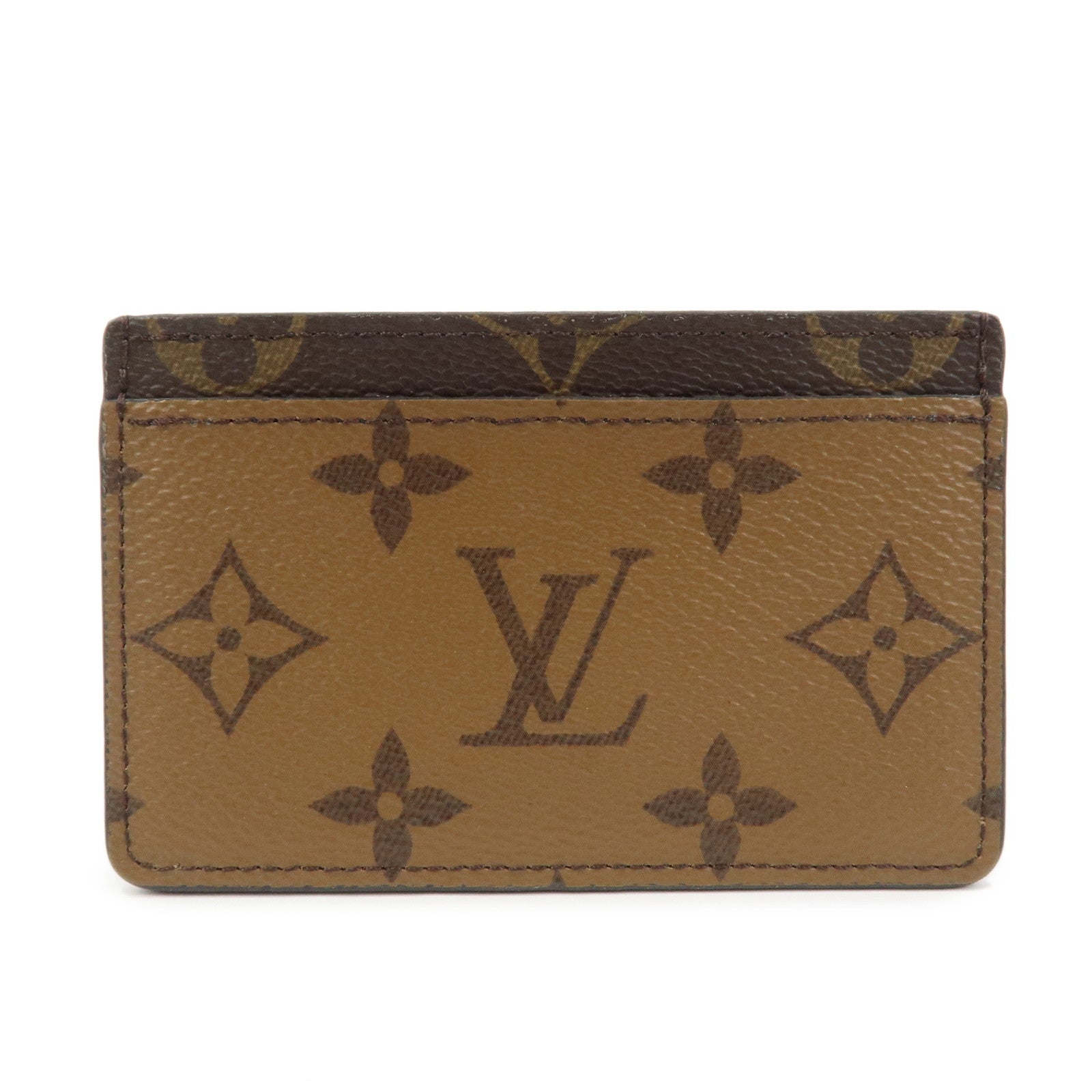 Louis Vuitton Monogram Reverse Porte Cartes Simple Card Case M69161