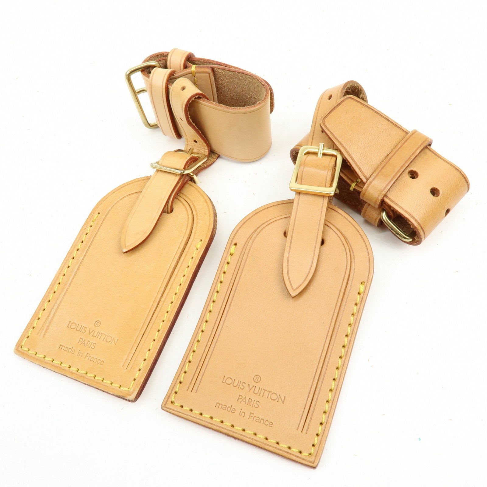 Louis Vuitton Set of 10 Leather Name Tag & Poignet