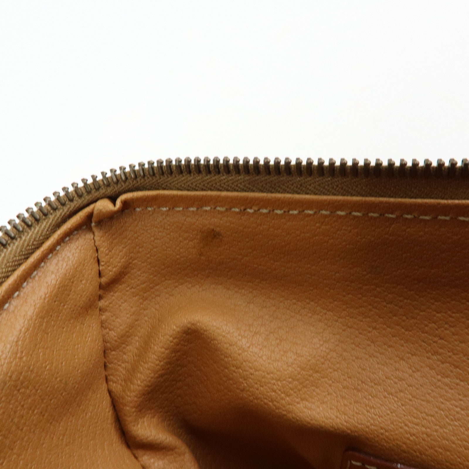 CELINE Macadam PVC Leather 2WAY Bag Boston Bag Shoulder Bag Brown