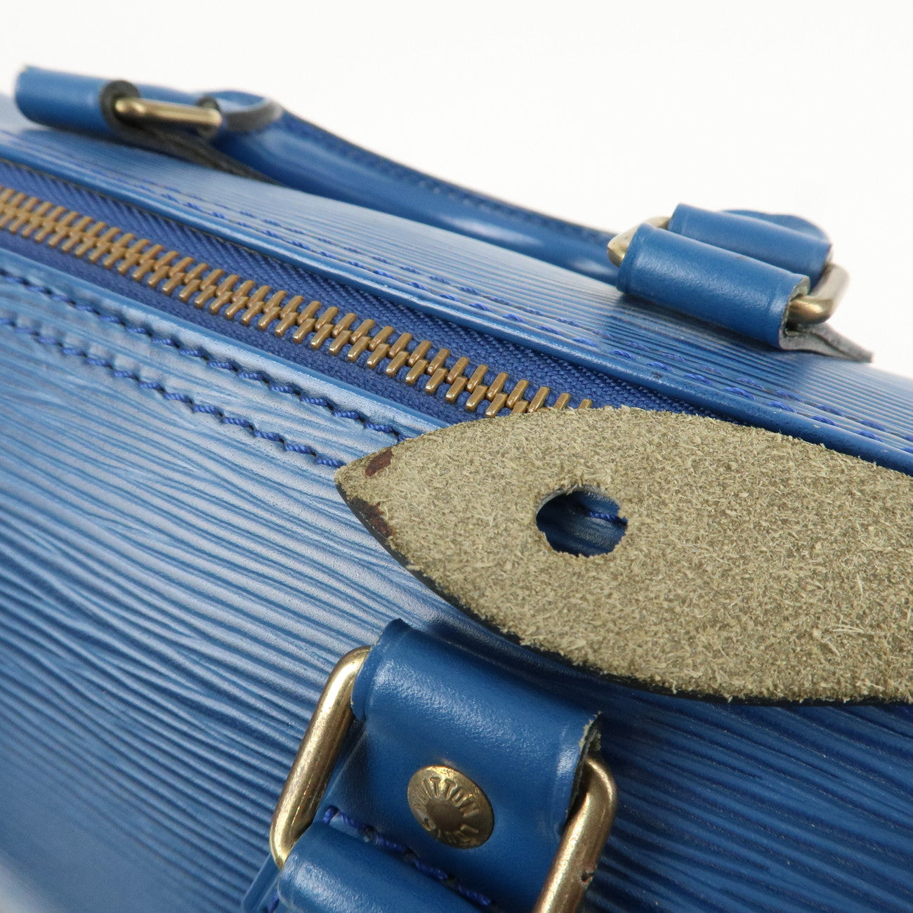 Louis Vuitton Epi Speedy 25 Hand Bag Boston Bag Toledo Blue M43015