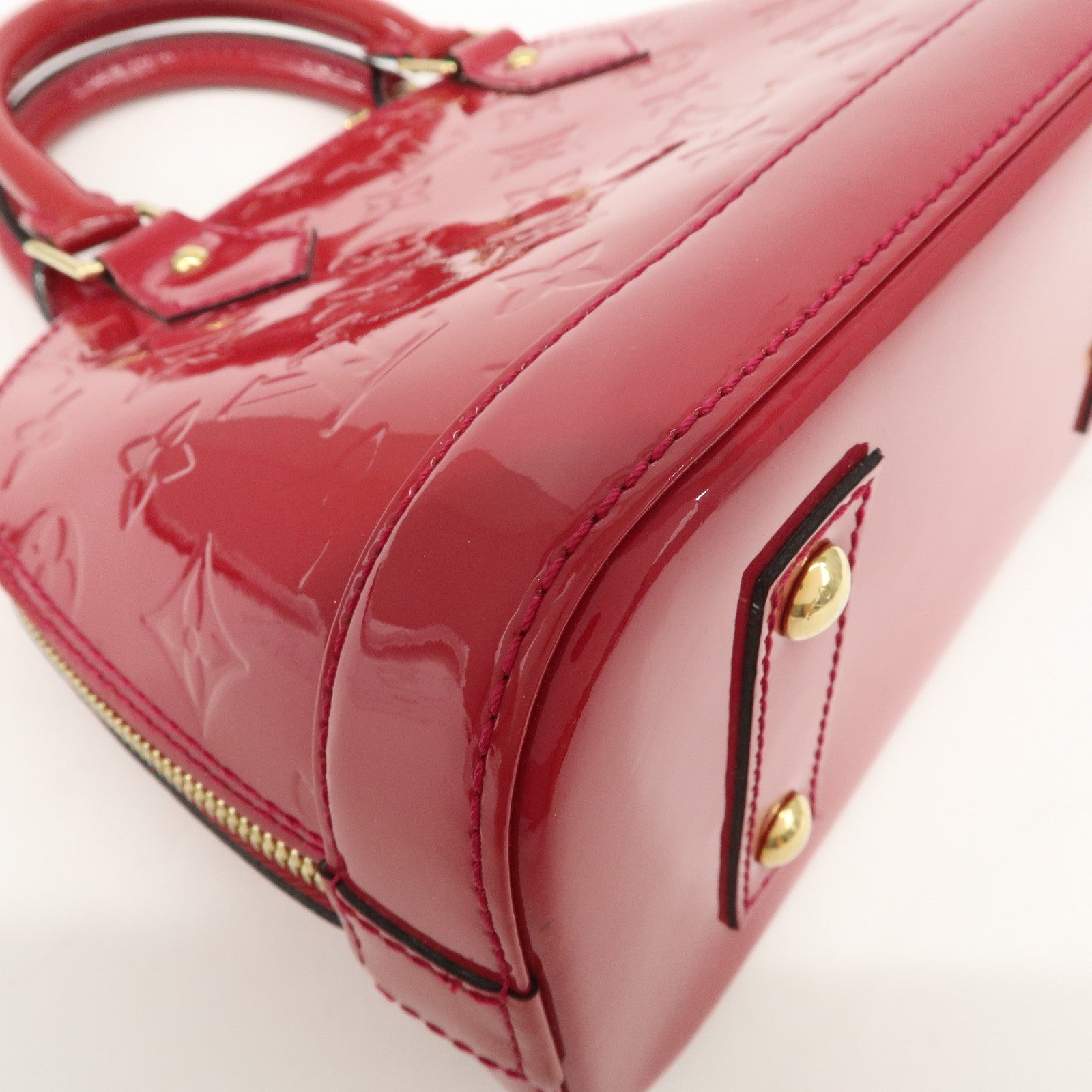 Louis Vuitton Monogram Vernis Alma BB 2Way Bag Rose Indien M91771