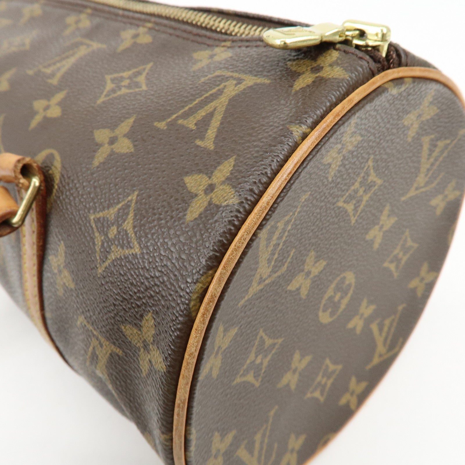 Louis Vuitton Monogram Papillon 30 Hand Bag Brown M51385