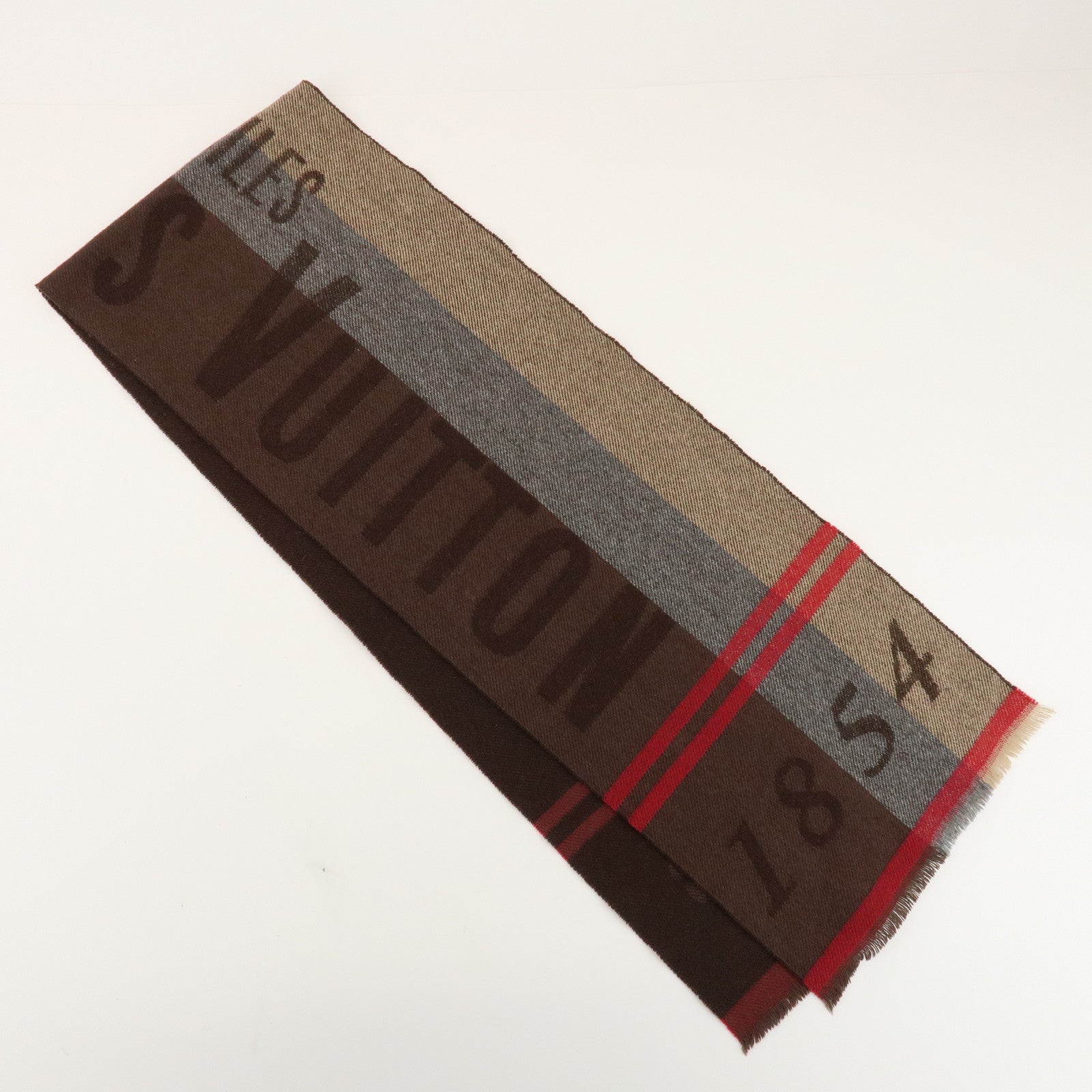 Louis Vuitton Echarpe Logomania Monogram Wool Silk Scarf 413287