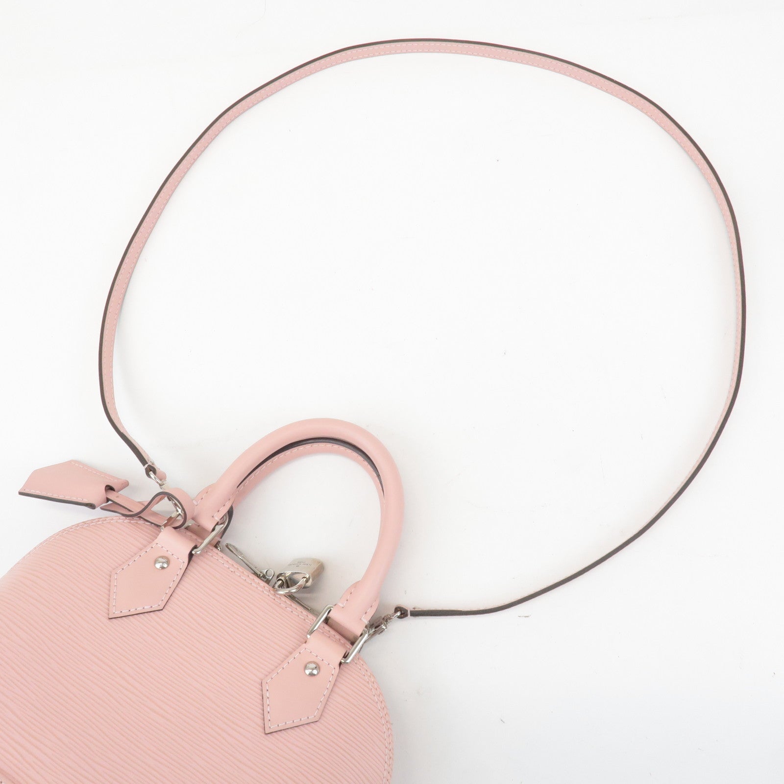 Louis Vuitton Epi Alma BB 2Way Hand Bag Rose Ballerine M41327 Used