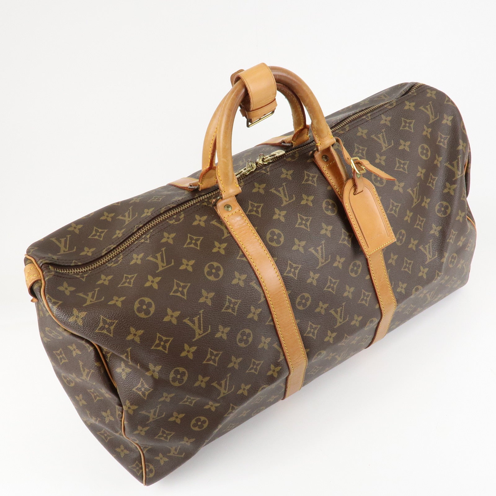 Louis Vuitton Monogram Keep All 55 Boston Bag Travel Bag M41424 Used