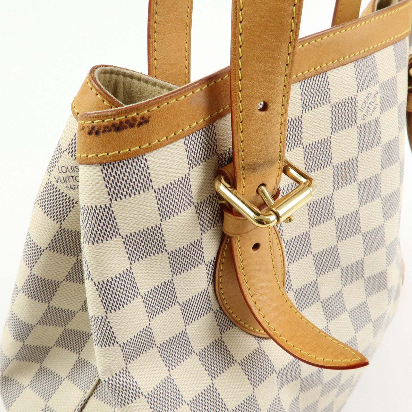 Louis Vuitton Damier Azur Hampstead MM Tote Bag Shoulder Bag N51206